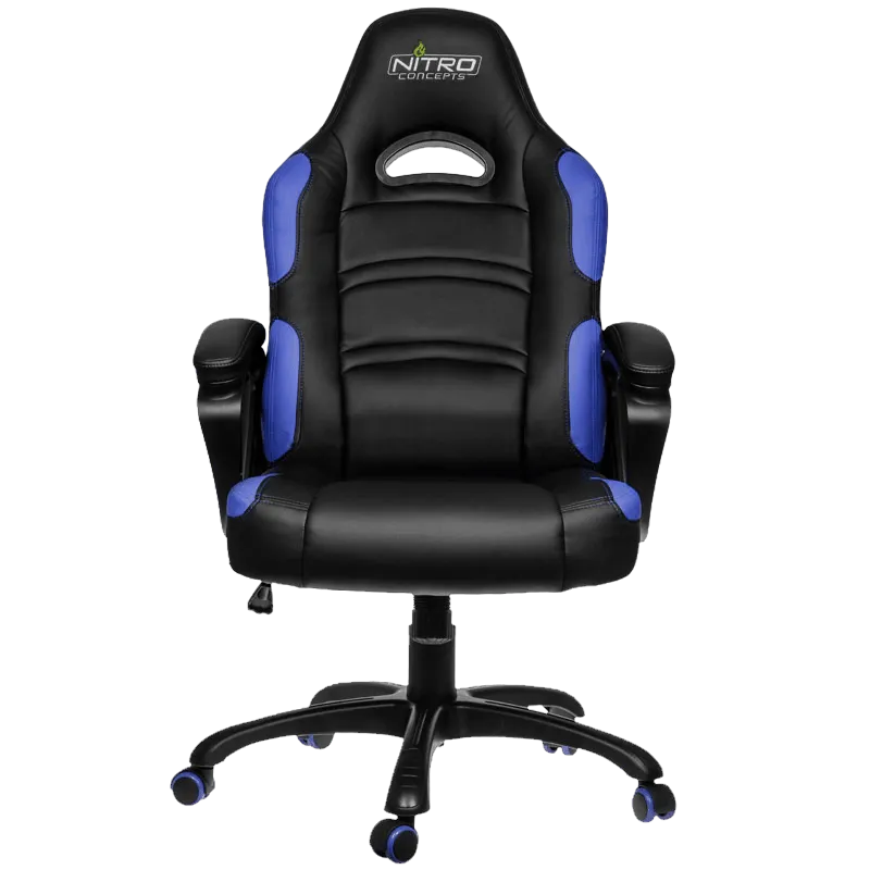 Gaming Chair Gamemax GCR07, Maximum load 125 kg, Rocking mechanism, Black/Blue