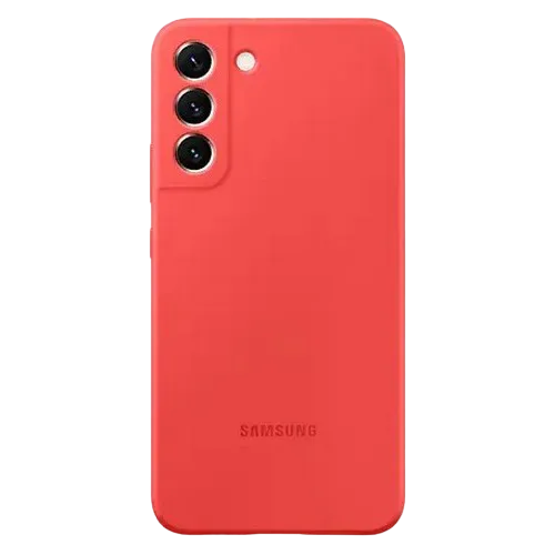Original Sam. silicone cover Galaxy S22+, Glow Red