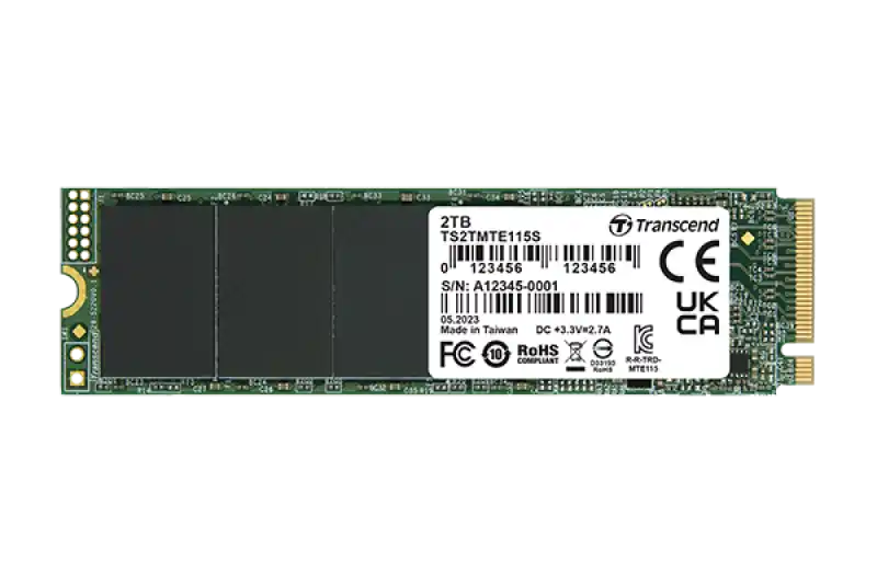 Накопитель SSD Transcend MTE115S, 2000Гб, TS2TMTE115S