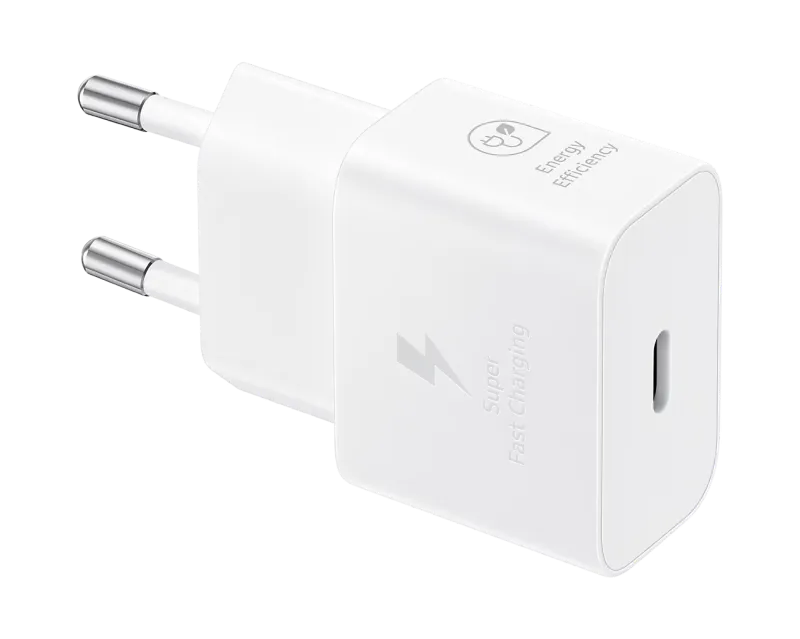 Original Sam. EP-T2510, Fast Travel Charger 25W PD (with cable), White