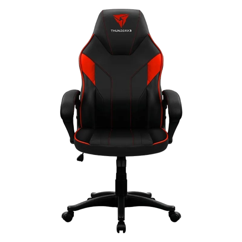 Gaming Chair ThunderX3 EC1  Black/Red, User max load up to 150kg / height 165-180cm