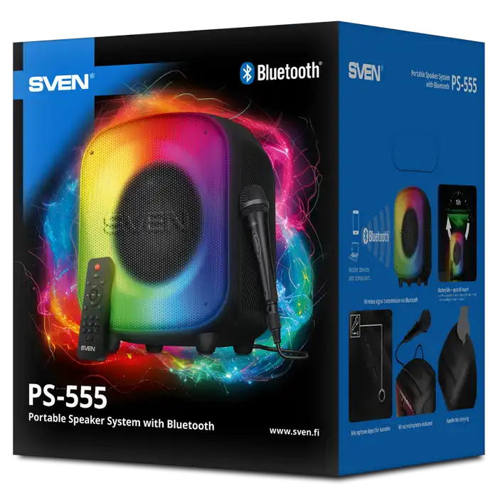 Boxă portabilă SVEN PS-555 Negru