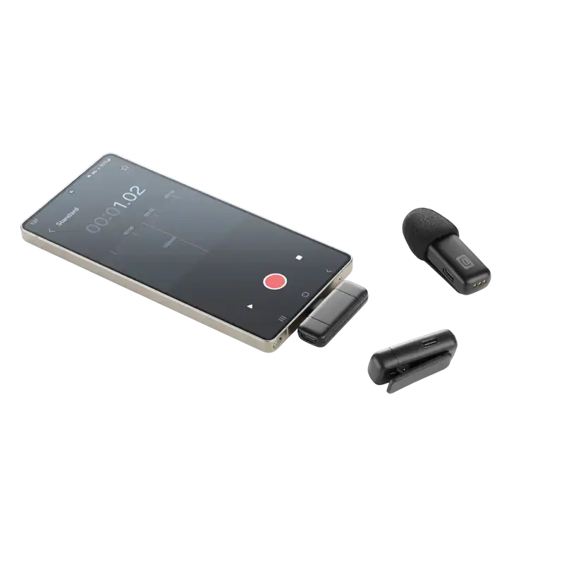 Портативный записывающий микрофон Cellularline Talk Pro Беспроводной/Проводной Черный