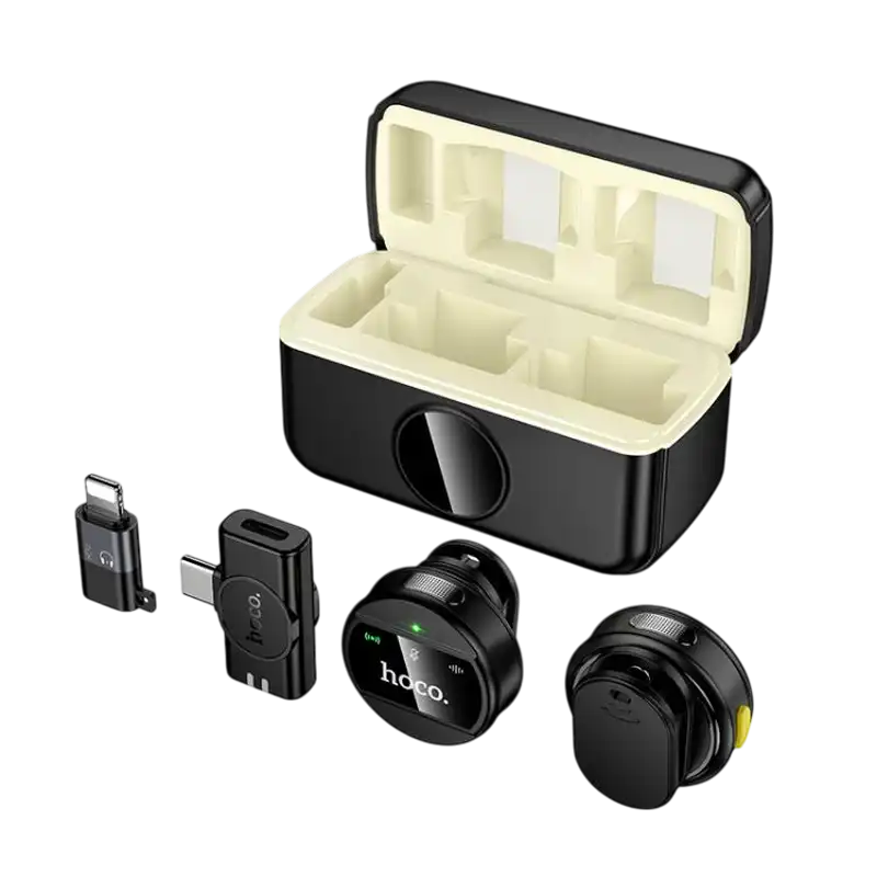 Купить  Микрофоны - Портативный записывающий микрофон Hoco L22 Бе..