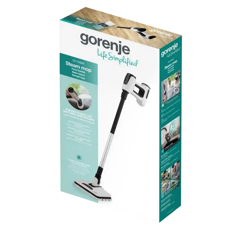 Aparat de curățat cu abur Gorenje SC1506W Alb