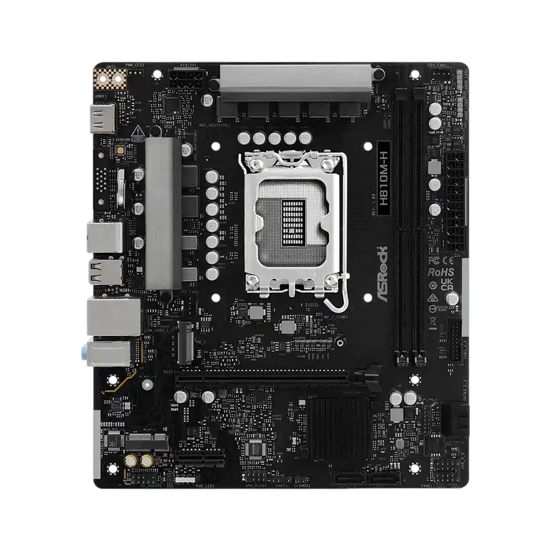 Материнская плата ASRock H810M-H LGA1851 Micro-ATX