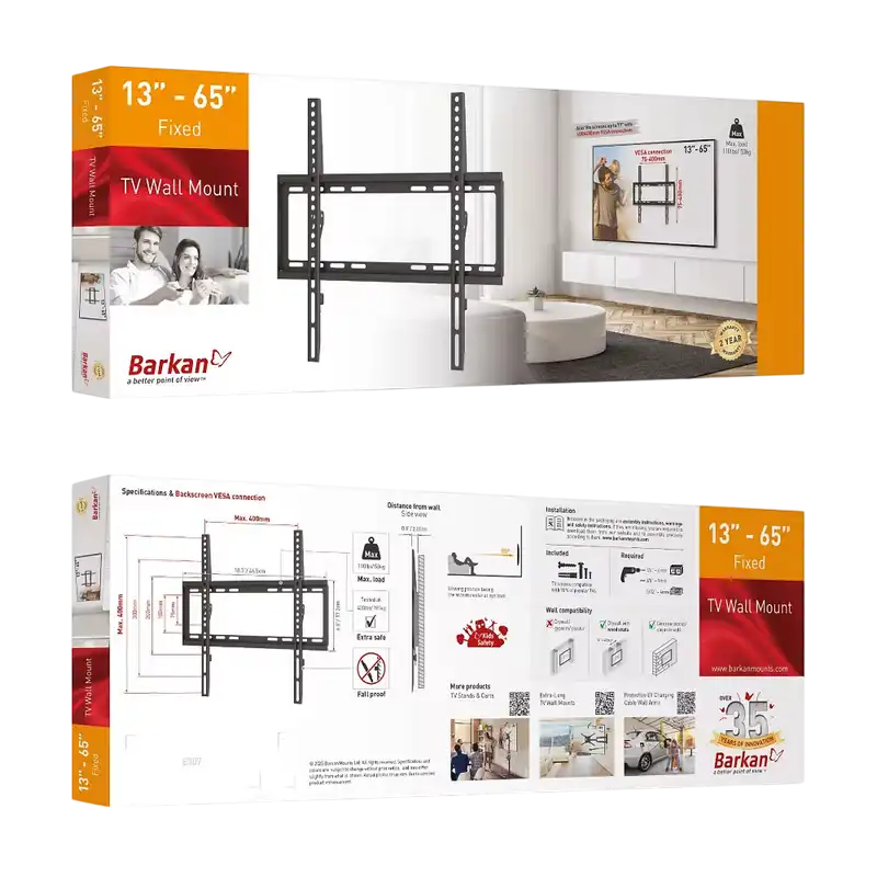 Кронштейн для телевизора BARKAN E307 Черный