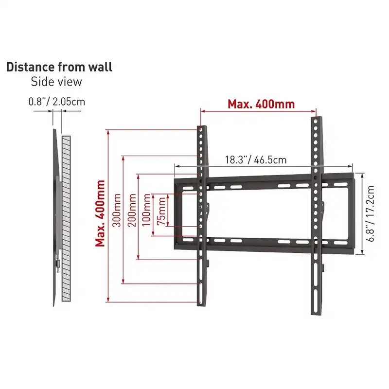 Кронштейн для телевизора BARKAN E307 Черный