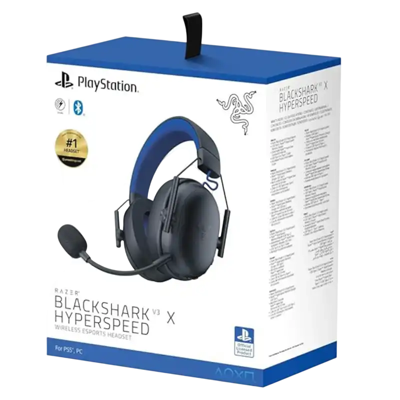 Căști Razer BlackShark V3 X Hyperspeed for PlayStation Negru | Albastru