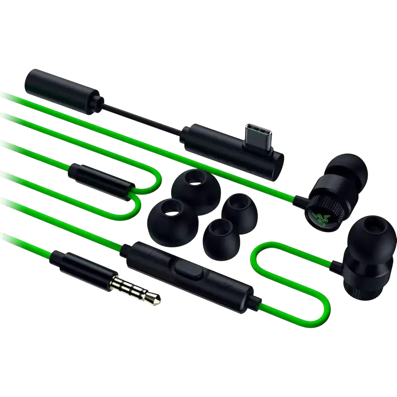Căști Razer Hammerhead V3 Negru | Verde