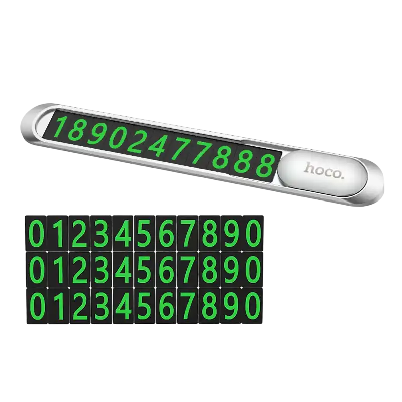 Card de parcare Hoco PH41 Argintiu