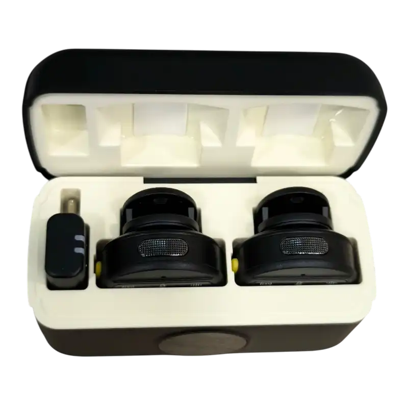 Портативный записывающий микрофон Hoco L22 Беспроводной Черный