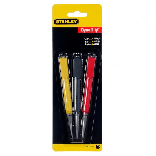 Set punctatoare 0.8-1.6-2.4х125mm Stanley 0-58-930