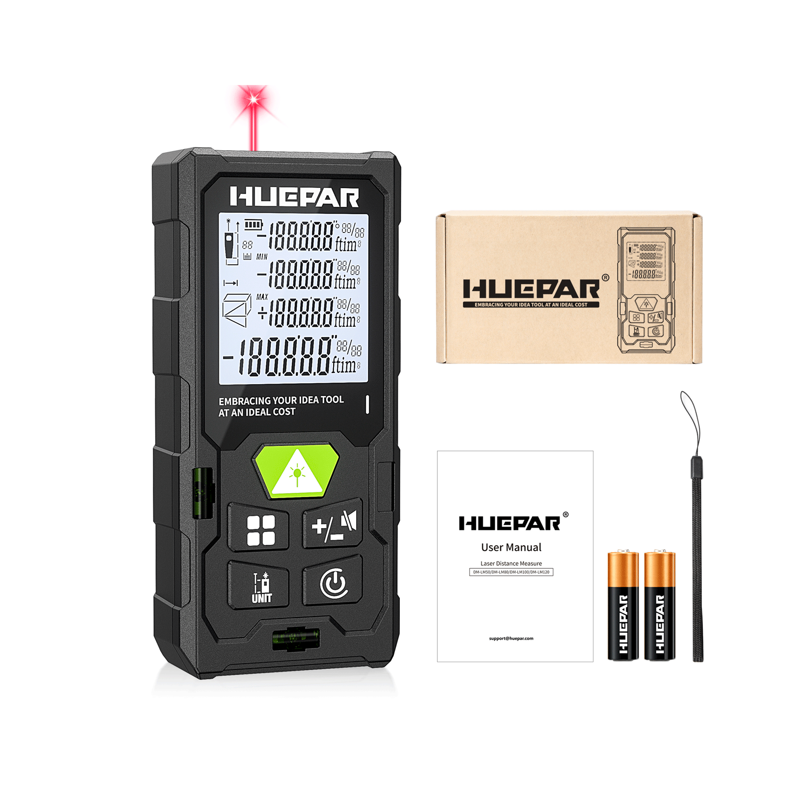 Купить  Лазерные рулетки - Huepar DM-LM100..