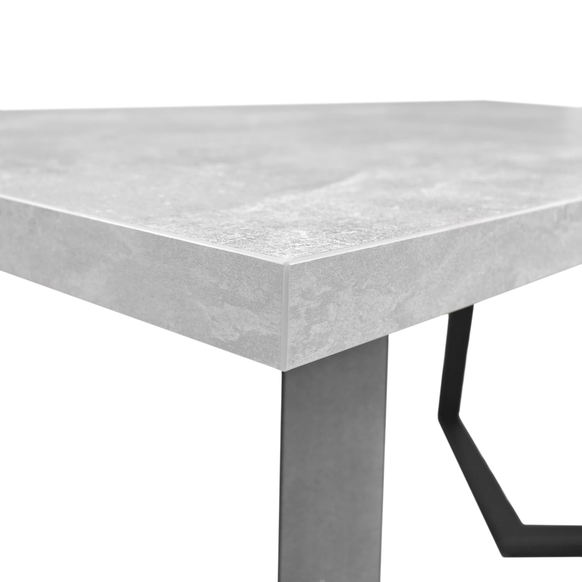 Masă FRIDA Beton+Black Legs 150×80
