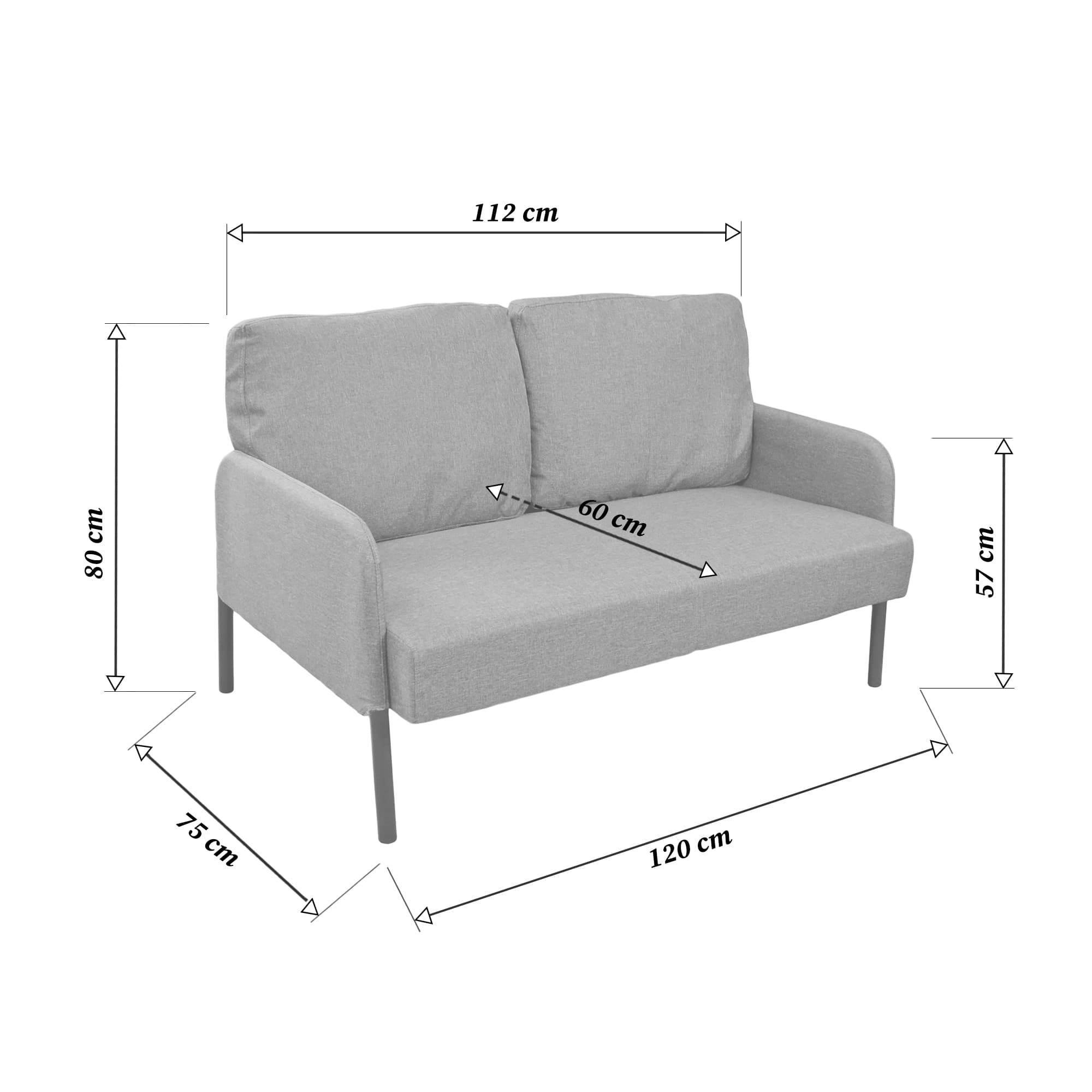 Canapea Lm-115 Grey