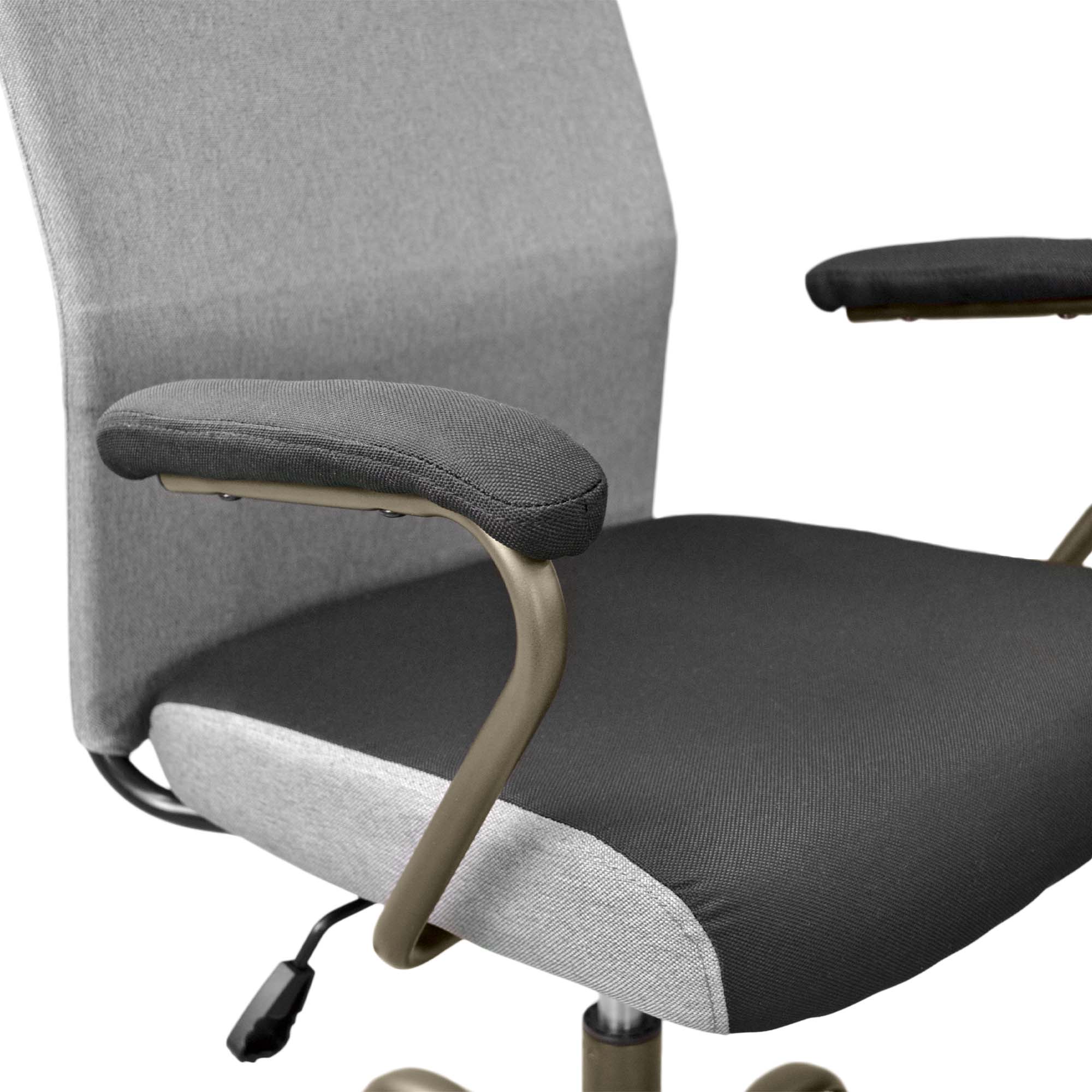 Fotoliu Birou F-6310~Grey Black