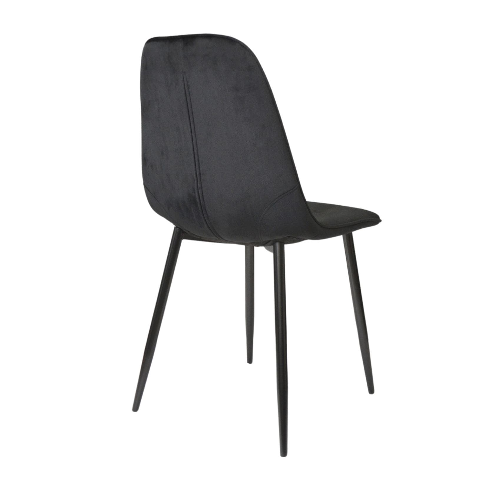 Scaun M-01-3 (Hlr-66) Catifea Black+Black Legs