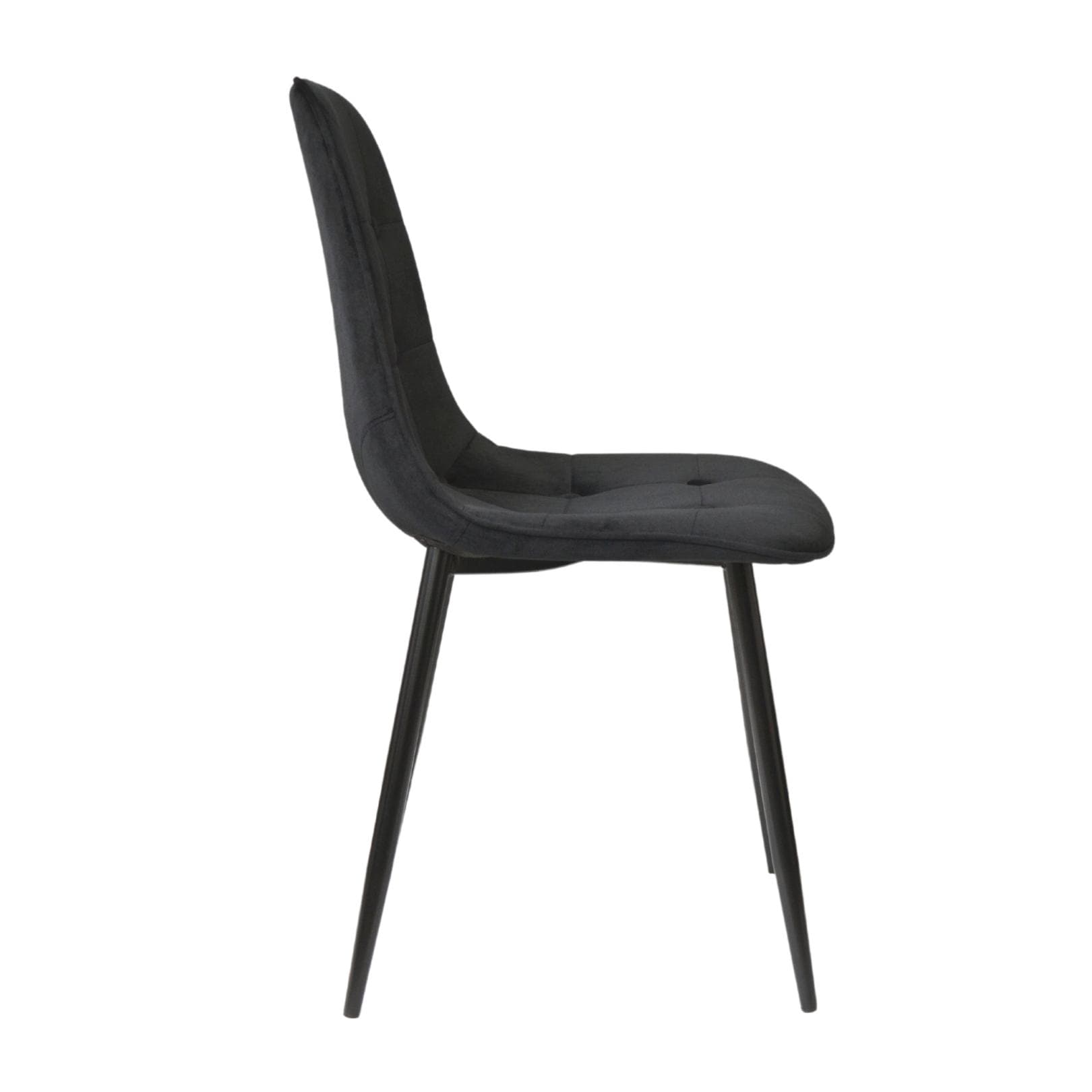 Scaun M-01-3 (Hlr-66) Catifea Black+Black Legs