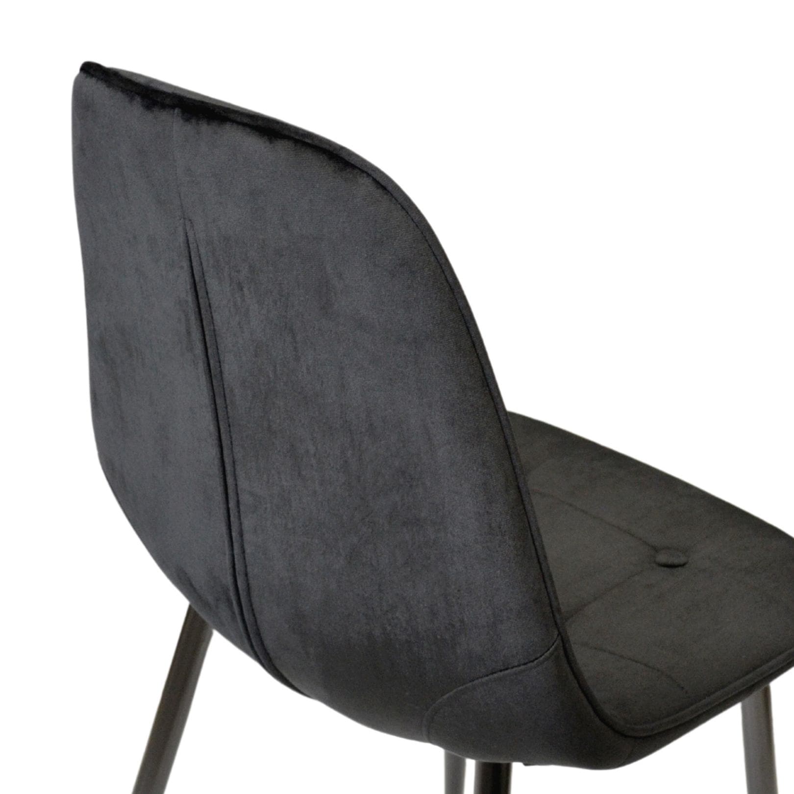 Scaun M-01-3 (Hlr-66) Catifea Black+Black Legs