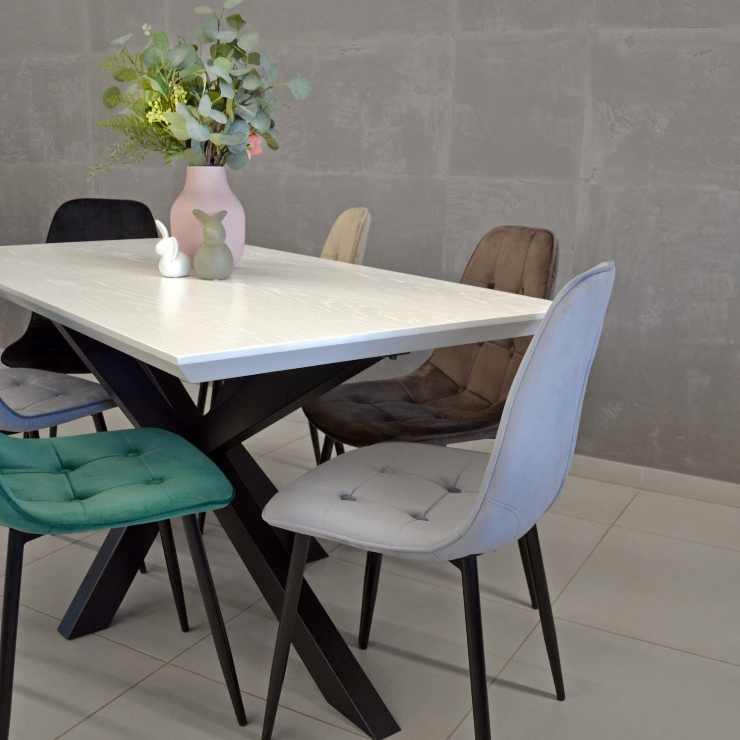 Scaun M-01-3 (Hlr-56) Catifea Green+Black Legs