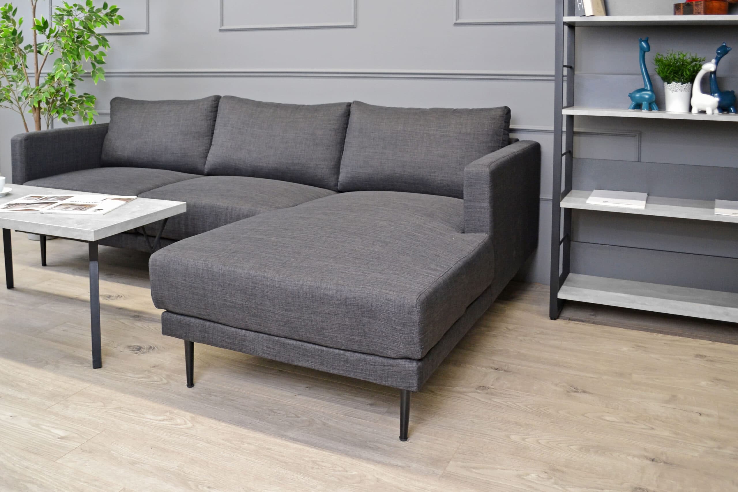 Canapea Era Dreapta Dark-Grey