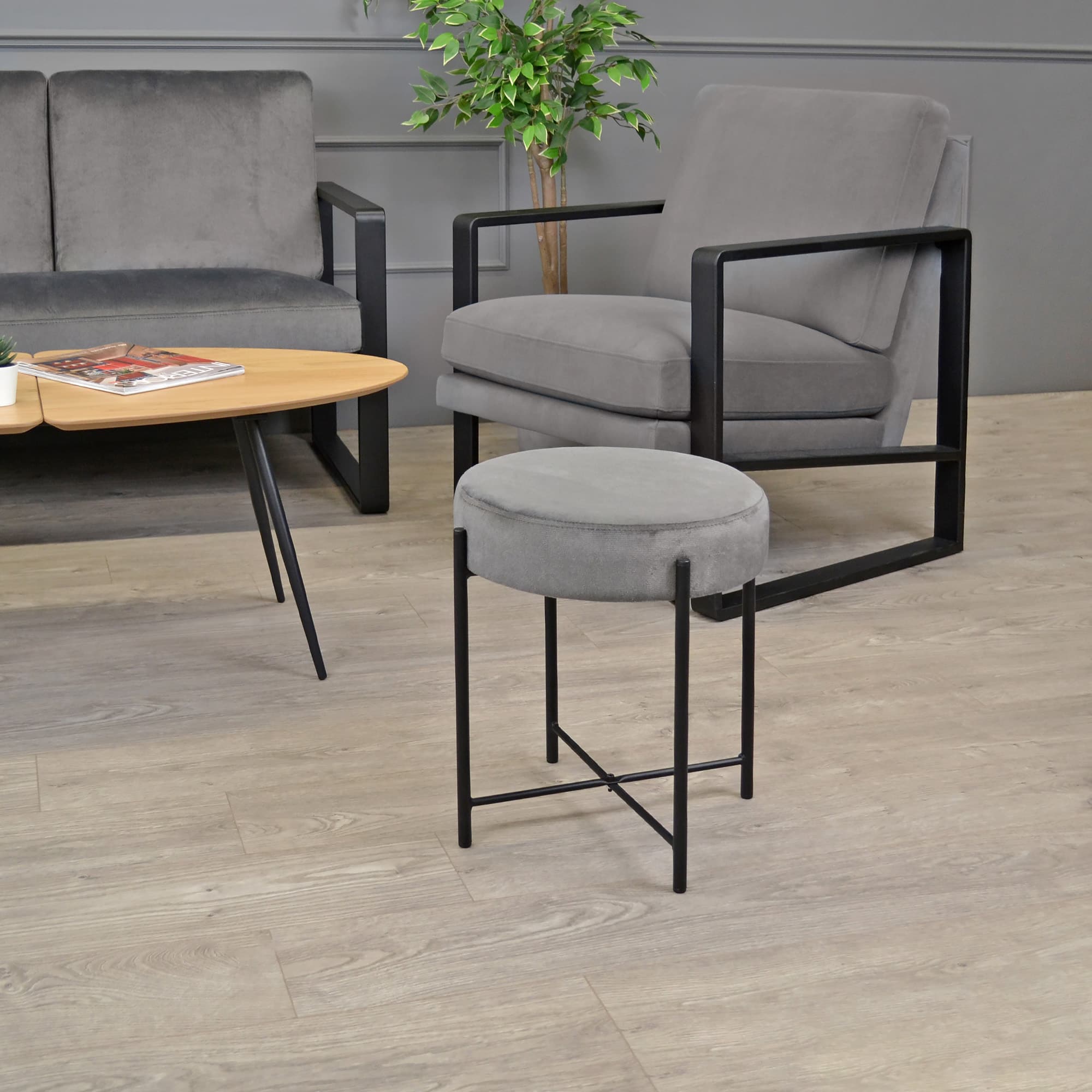Taburet Taco Grey