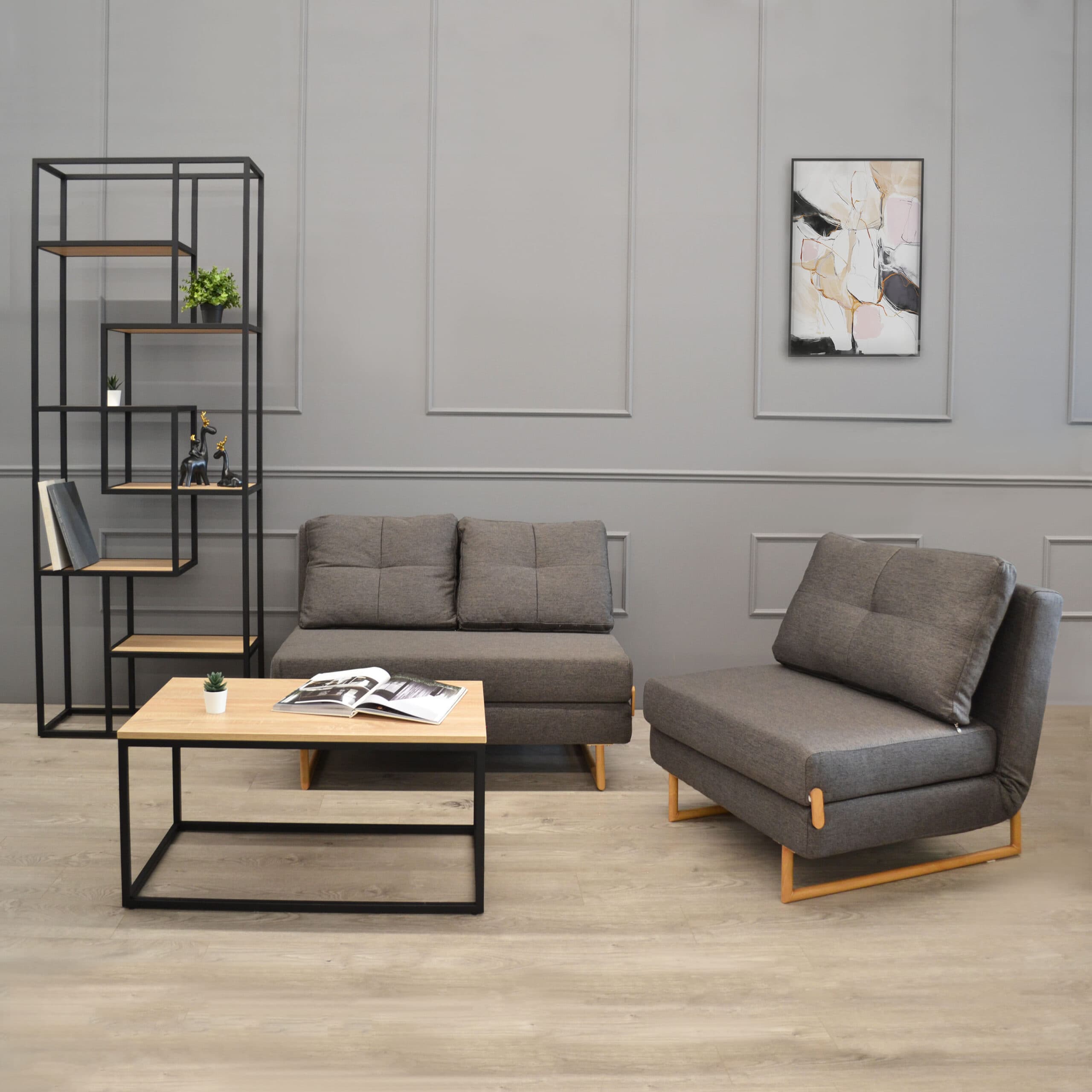 Canapea Extensibilă Lm-105 (120 Cm) Dark Grey