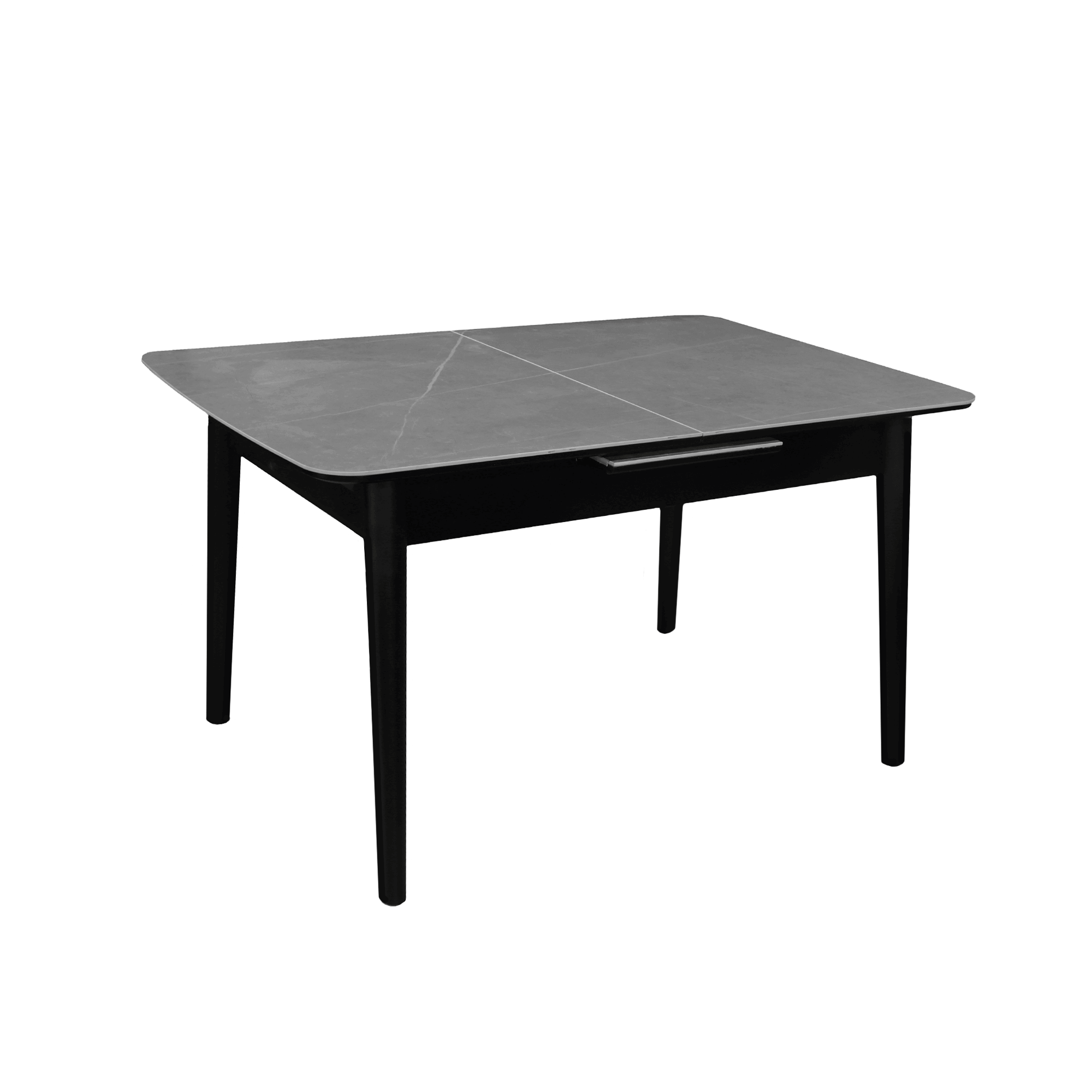 Masă Extensibilă Granna Grey+Black Legs
