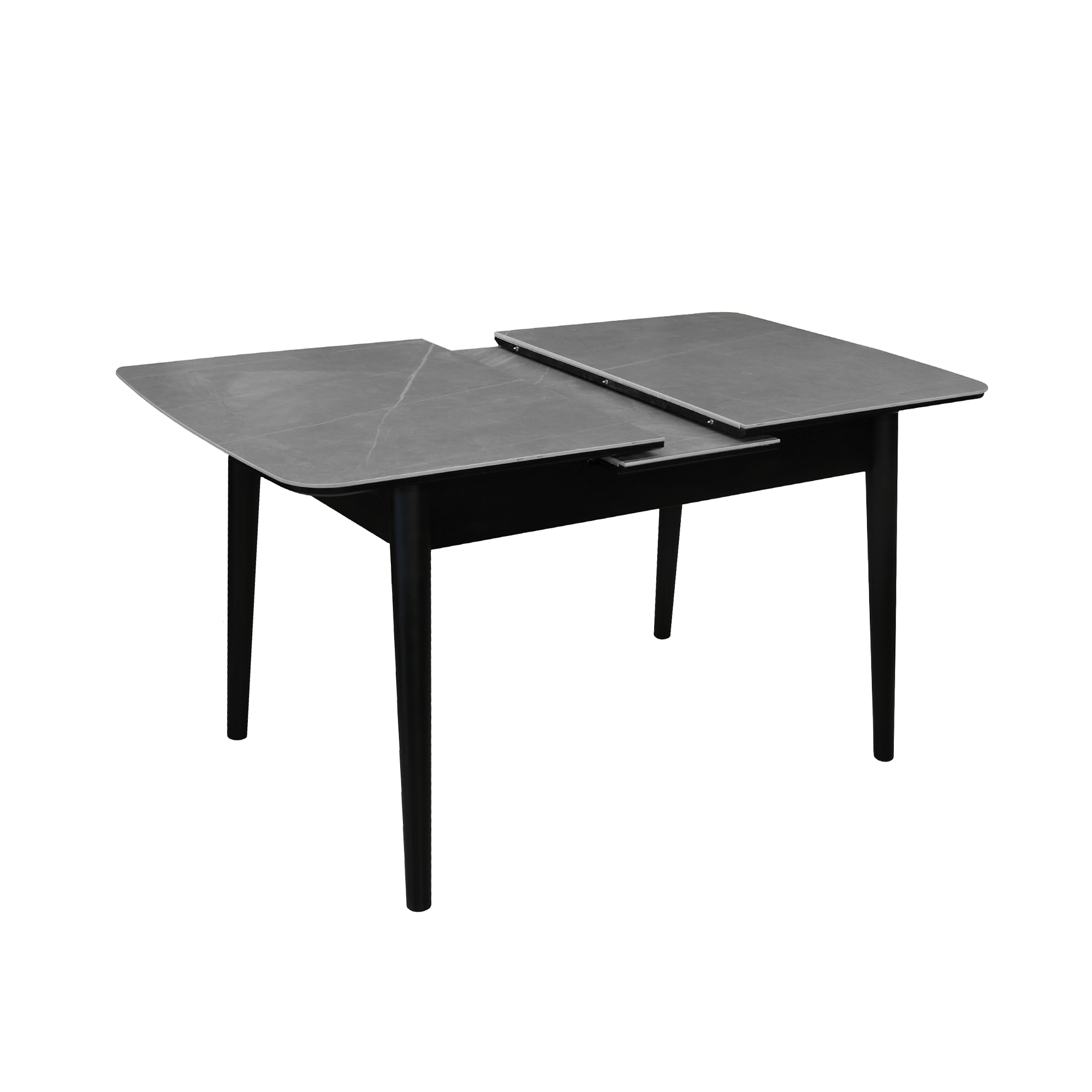 Masă Extensibilă Granna Grey+Black Legs