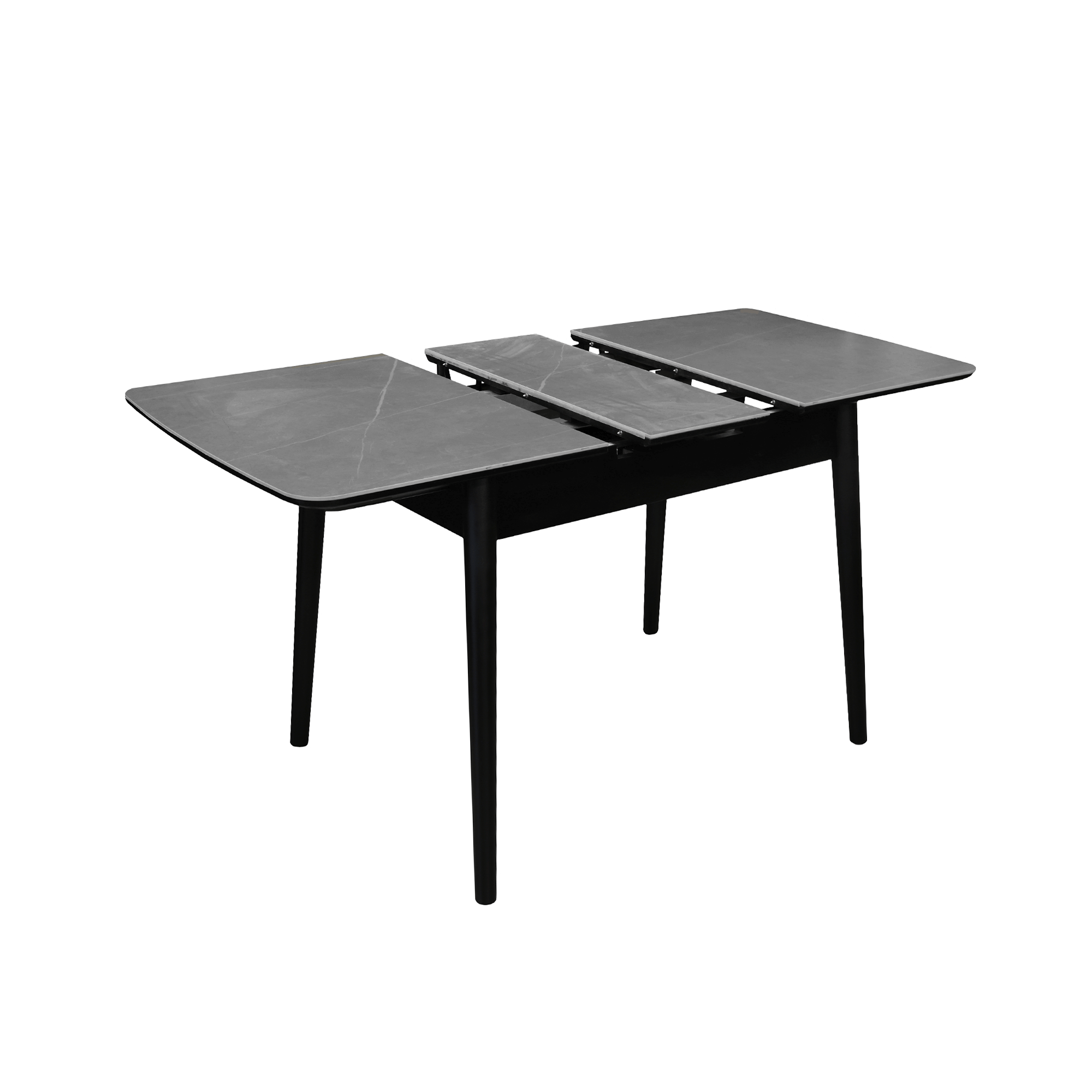Masă Extensibilă Granna Grey+Black Legs