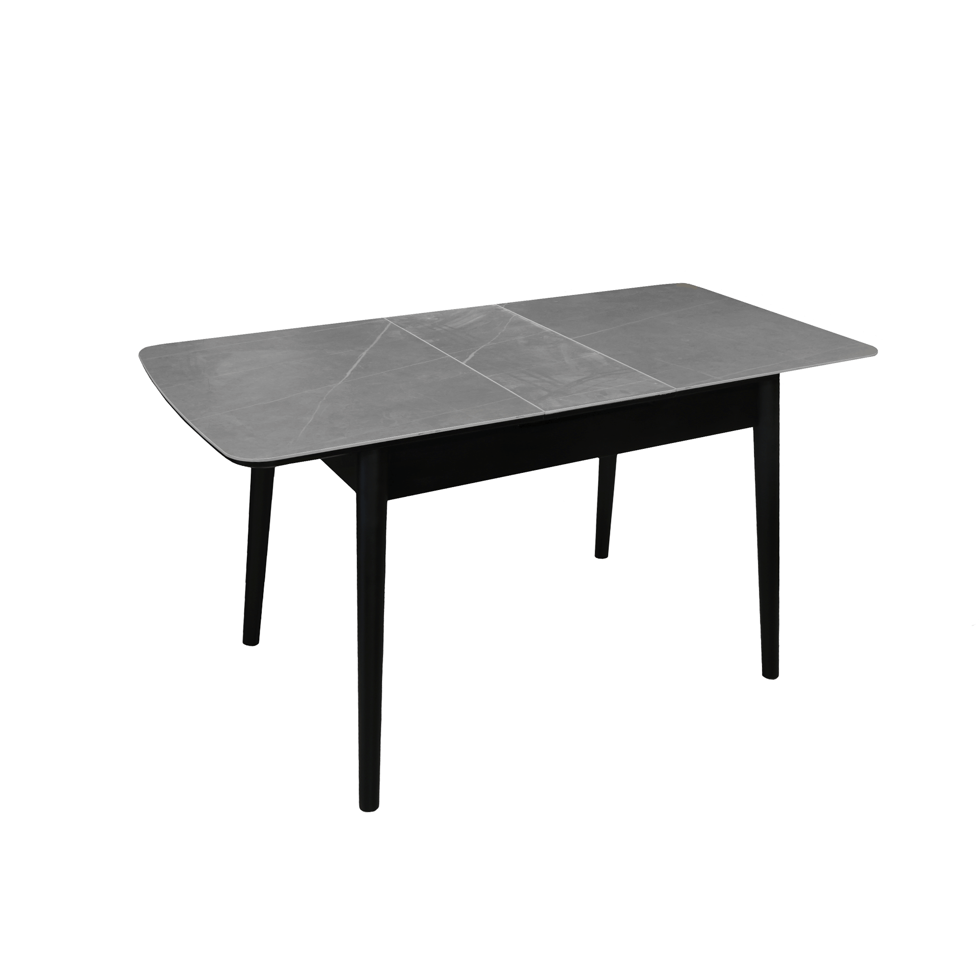 Masă Extensibilă Granna Grey+Black Legs