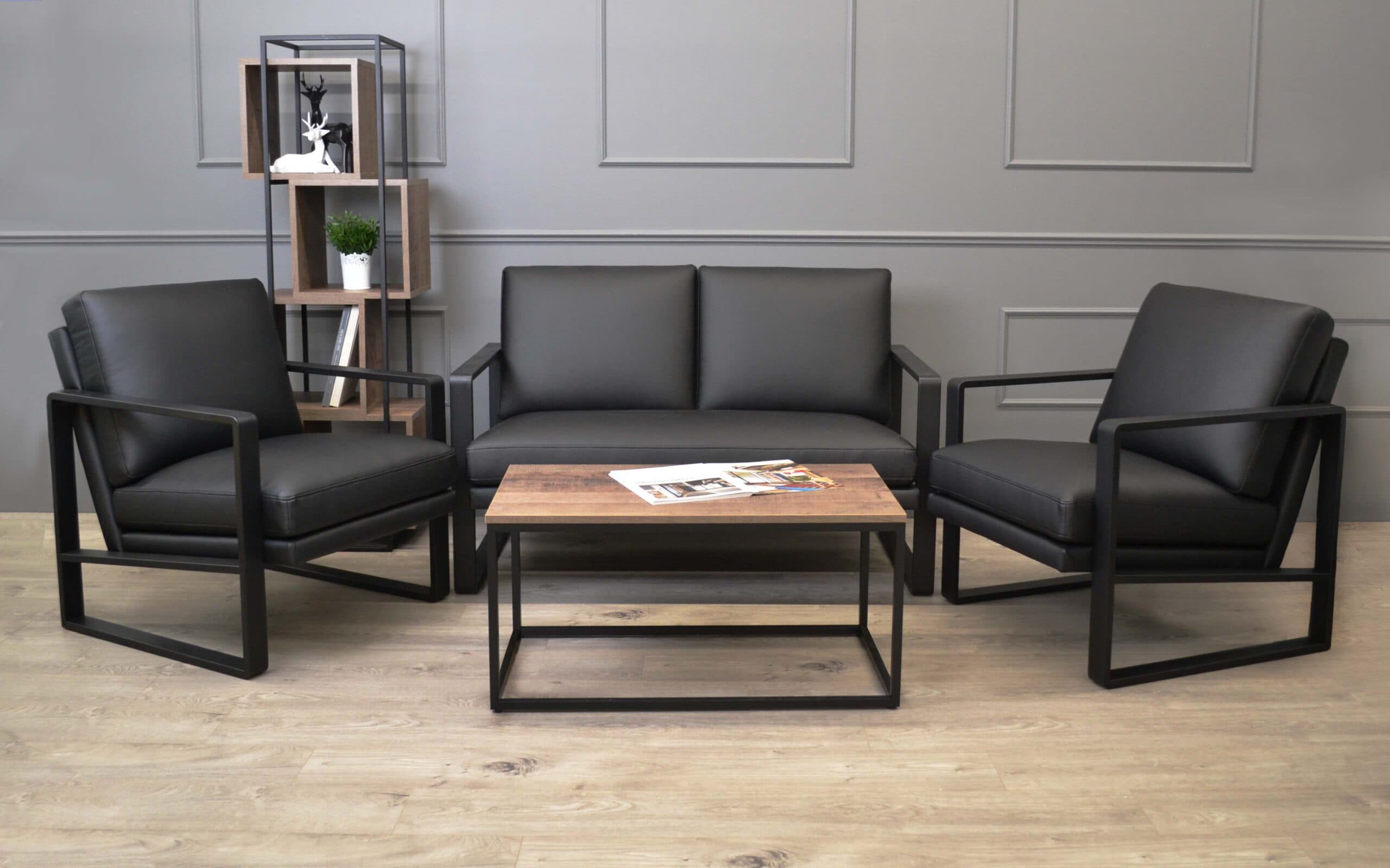 Fotoliu YORK Pu Black
