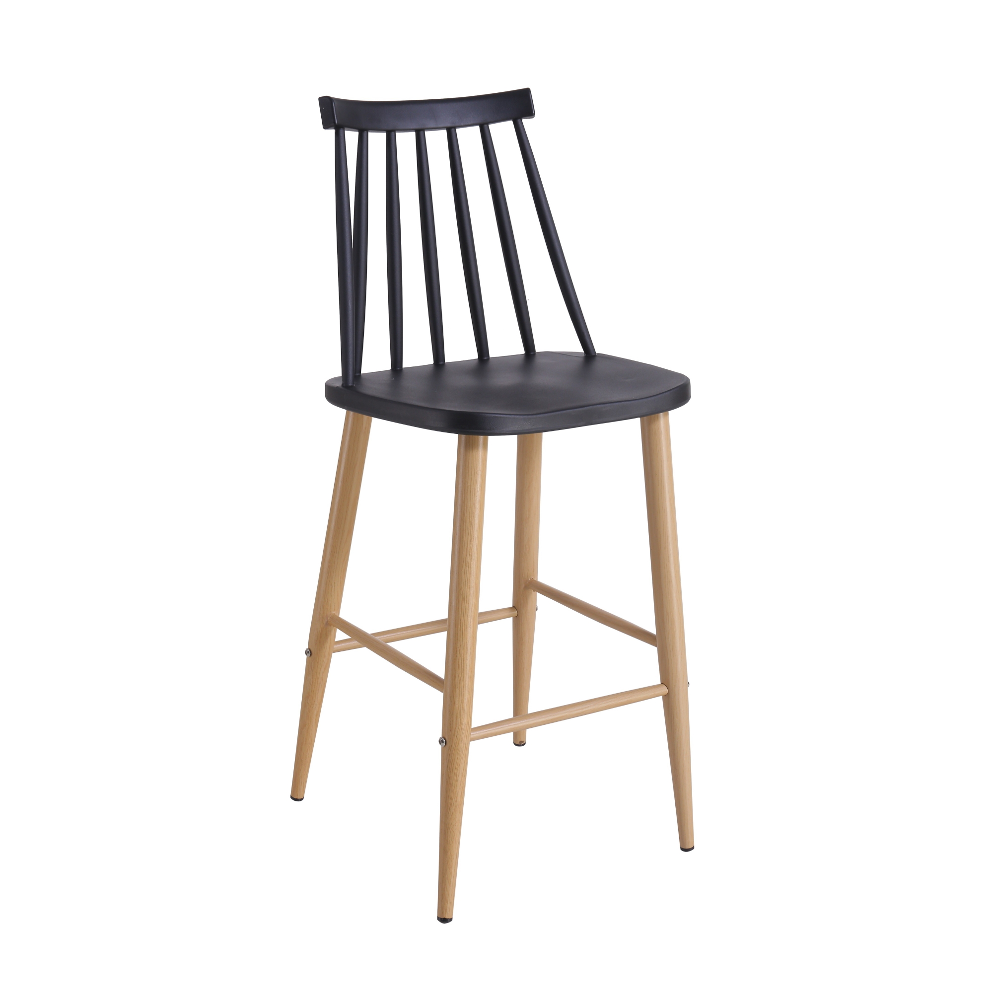 Cumpara  Mobilier pentru bucătărie - Scaun bar JACK Black+Transprint Legs..