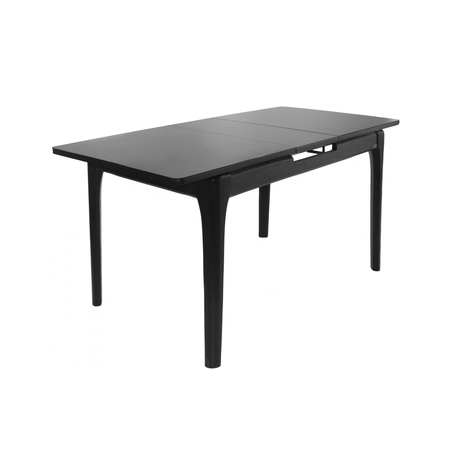 Masă Extensibilă RL-67 Black Glass+Black Legs 120/150×75