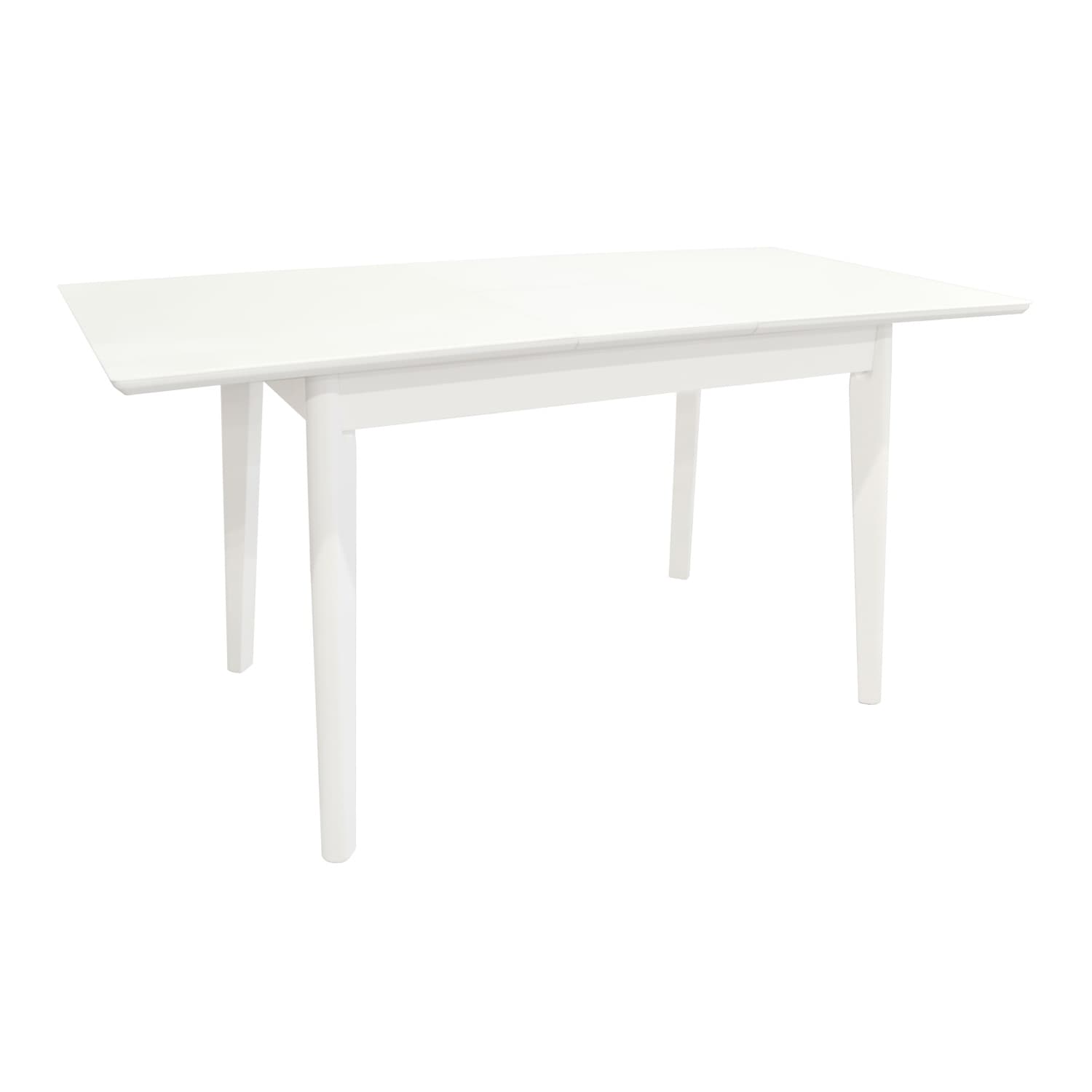 Masă Extensibilă MG-A05 White Glass+White Legs 120/150×75
