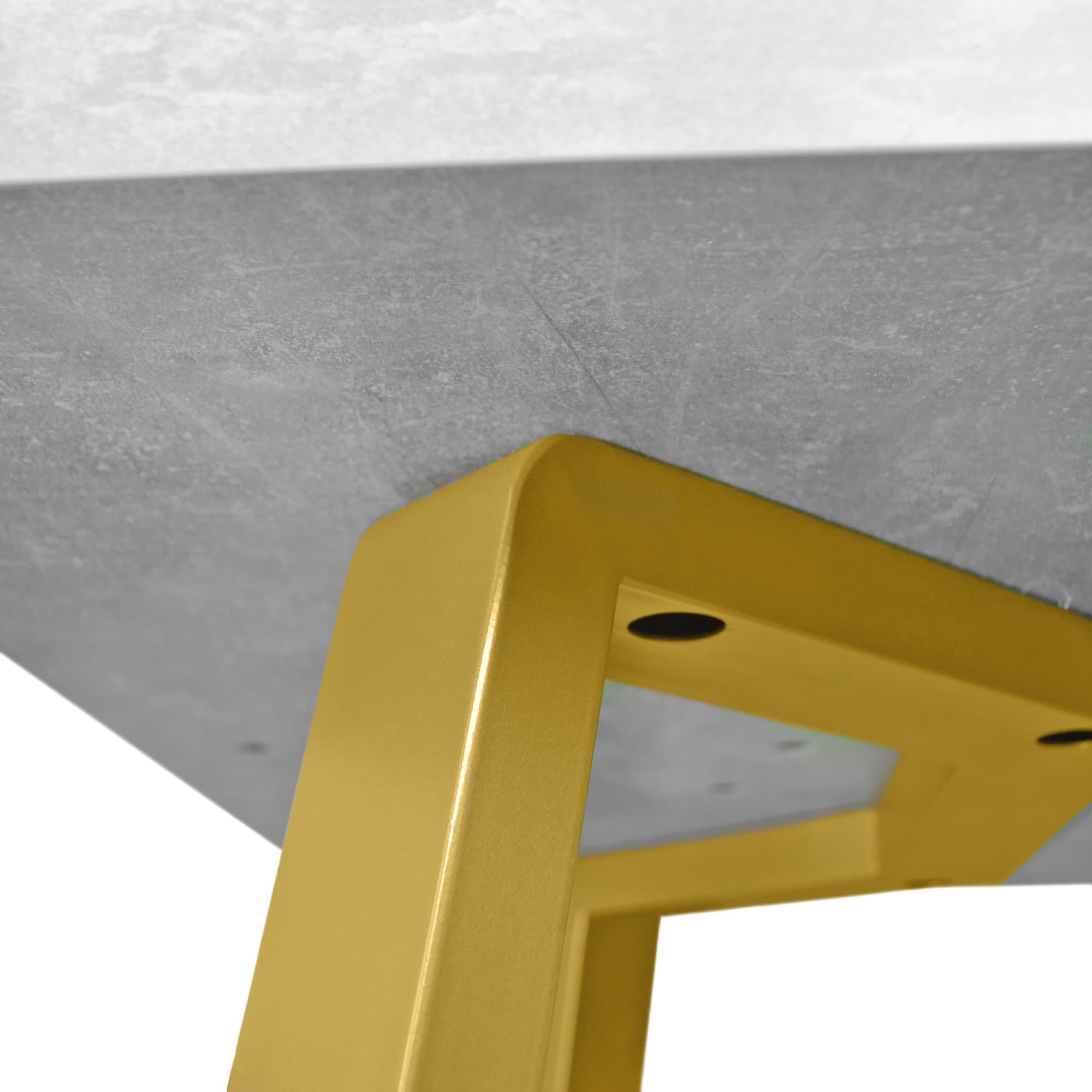 Masă FRIDA Beton+Golden Legs 150×80
