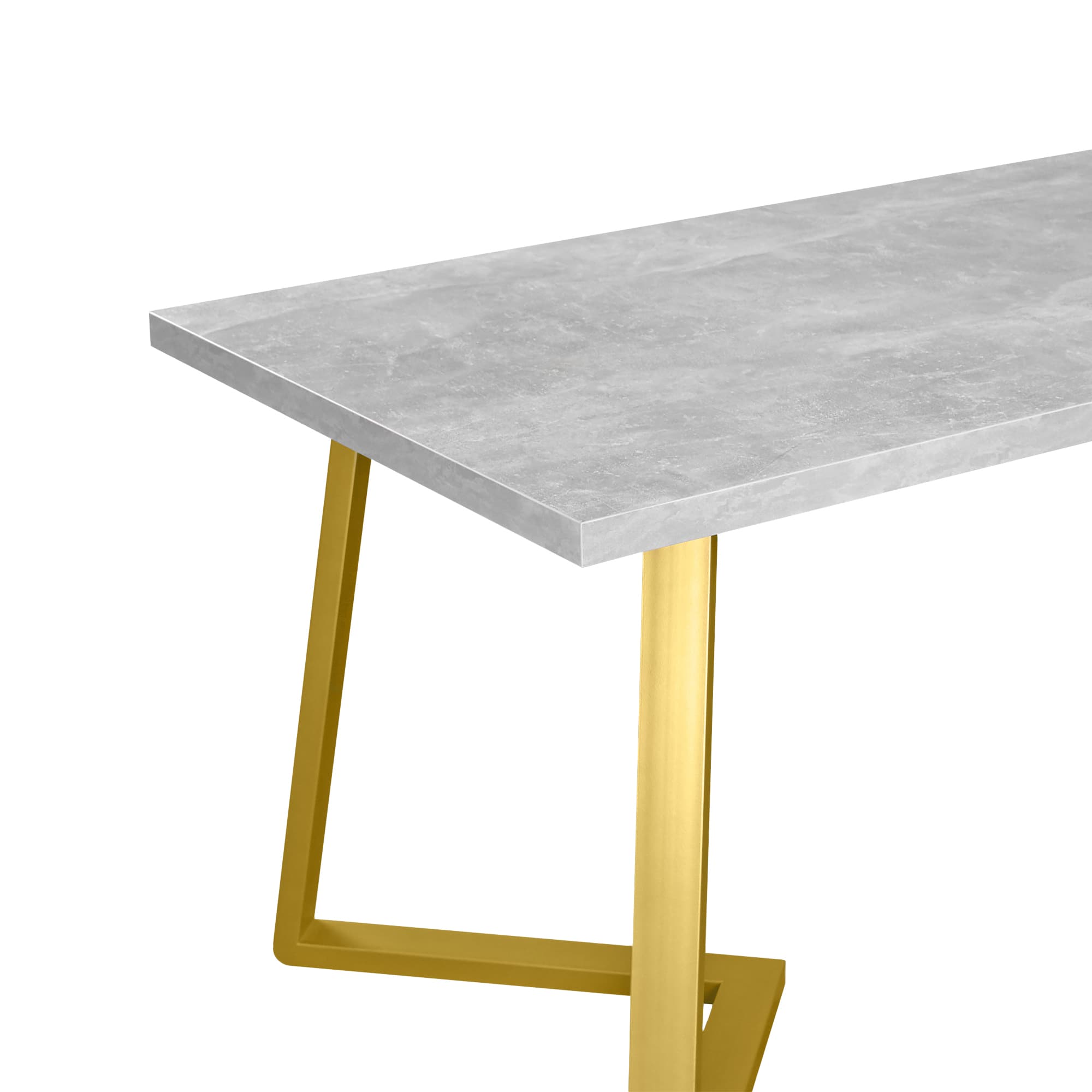 Masă FRIDA Beton+Golden Legs 150×80