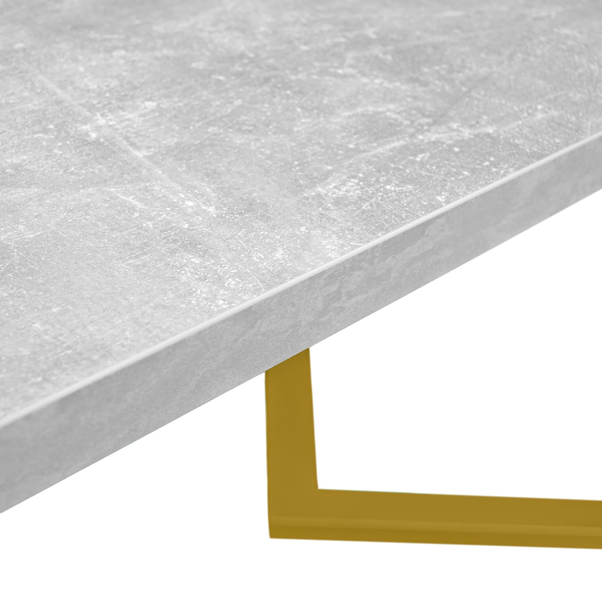 Masă FRIDA Beton+Golden Legs 180×90