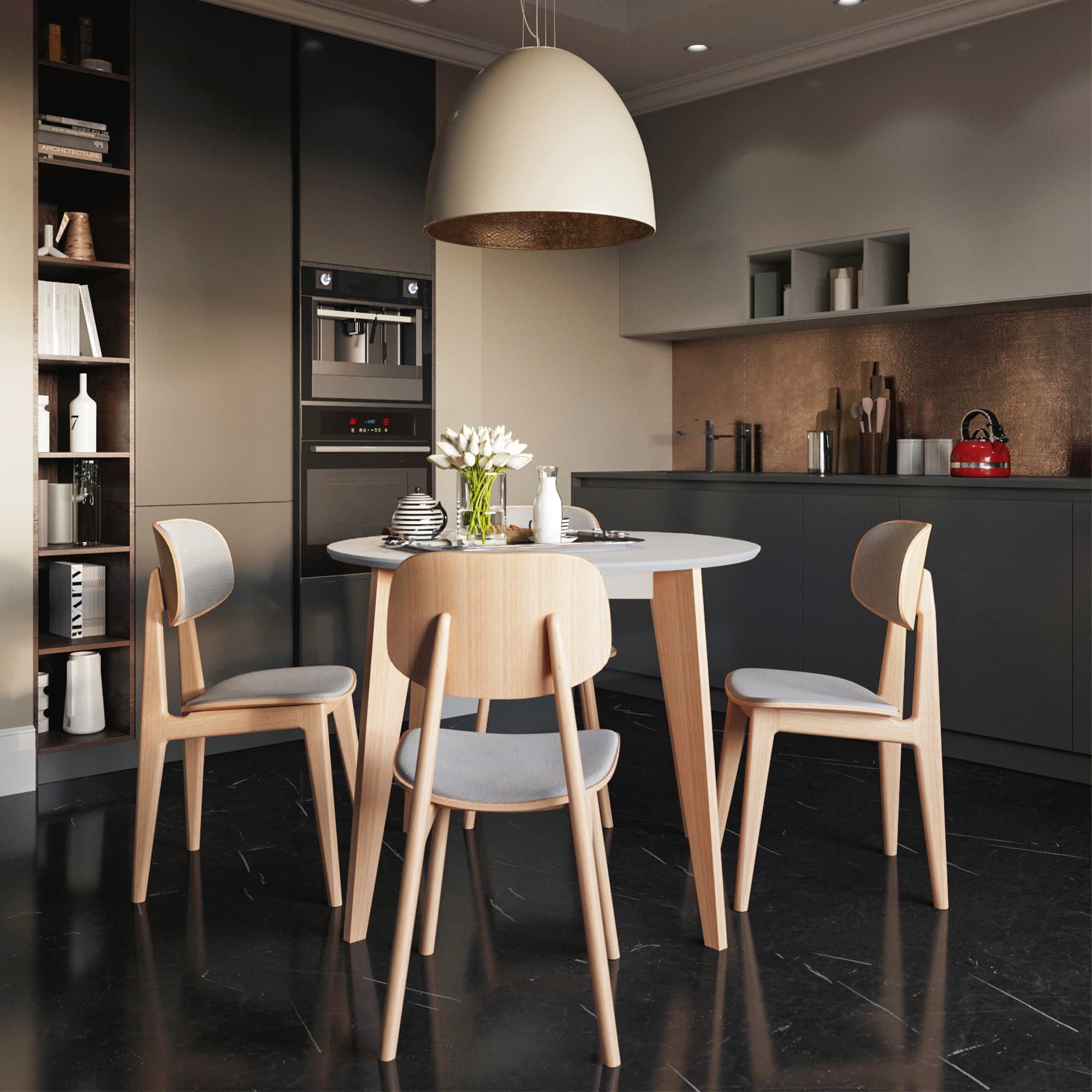 Masă Extensibilă MARS Grey 1000(+400)*H750