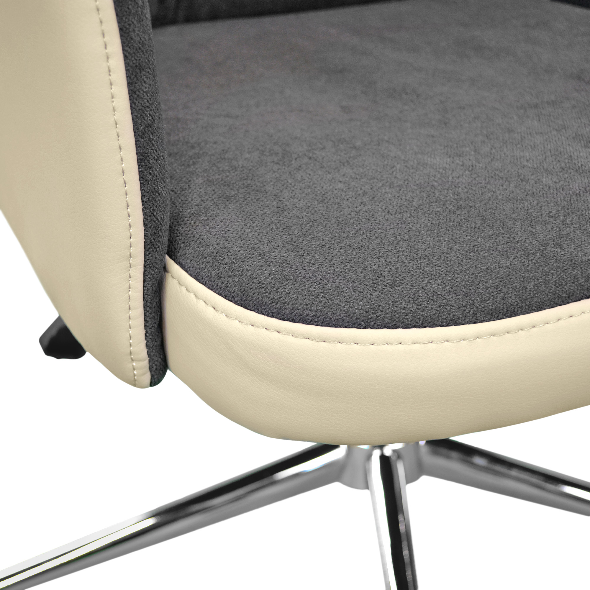 Fotoliu Birou FRODO Dark Grey/Beige