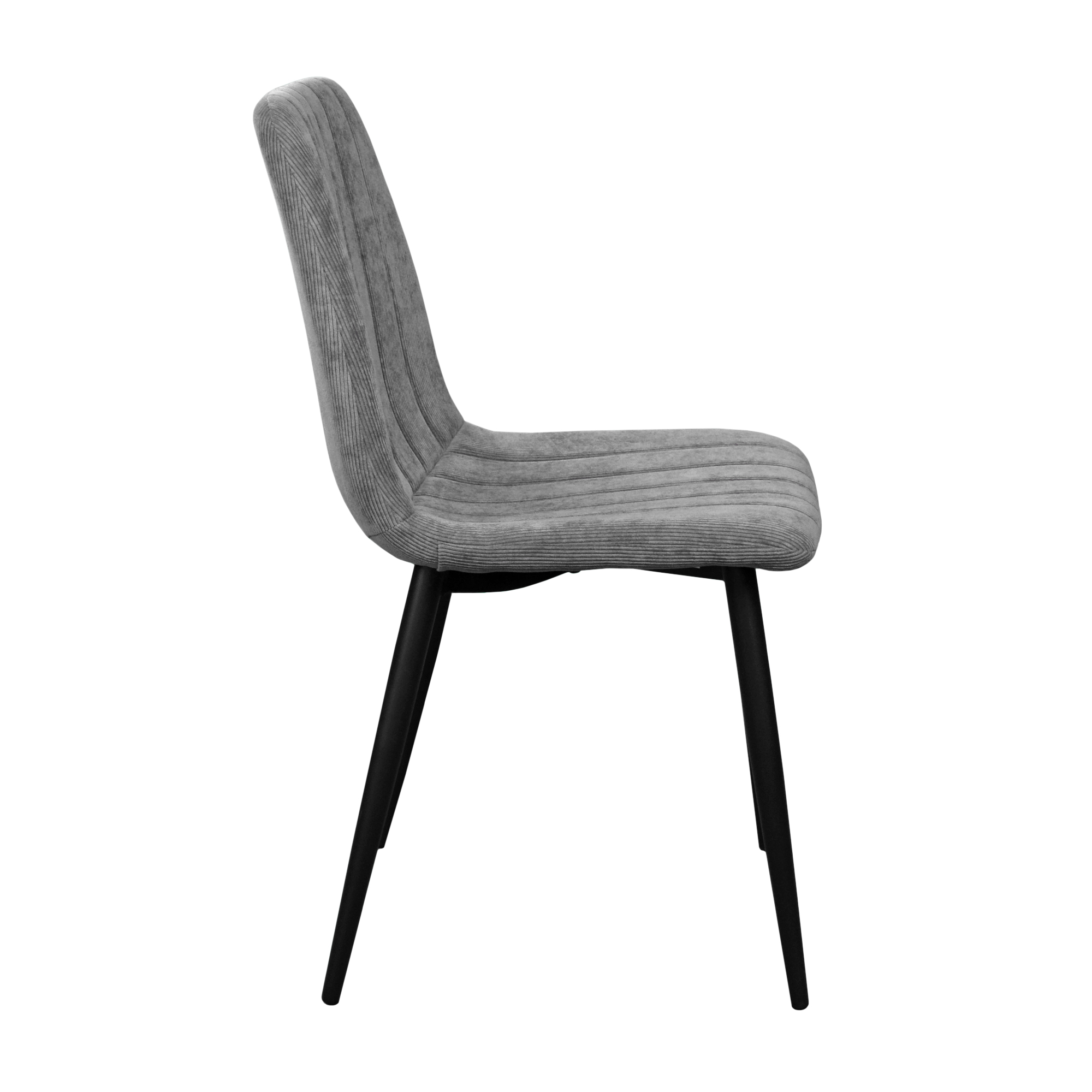 Scaun DC-90 BGF166-4 Dark Grey Velvet+Black Legs