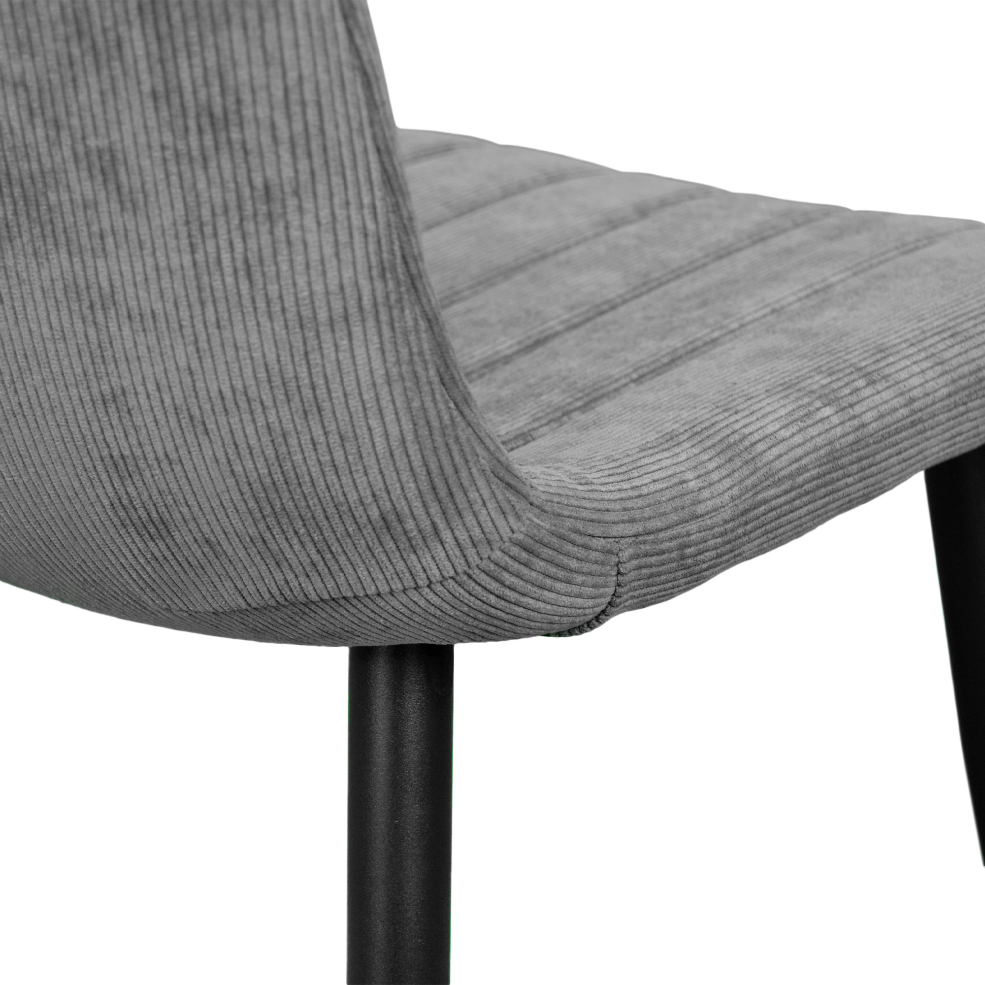 Scaun DC-90 BGF166-4 Dark Grey Velvet+Black Legs