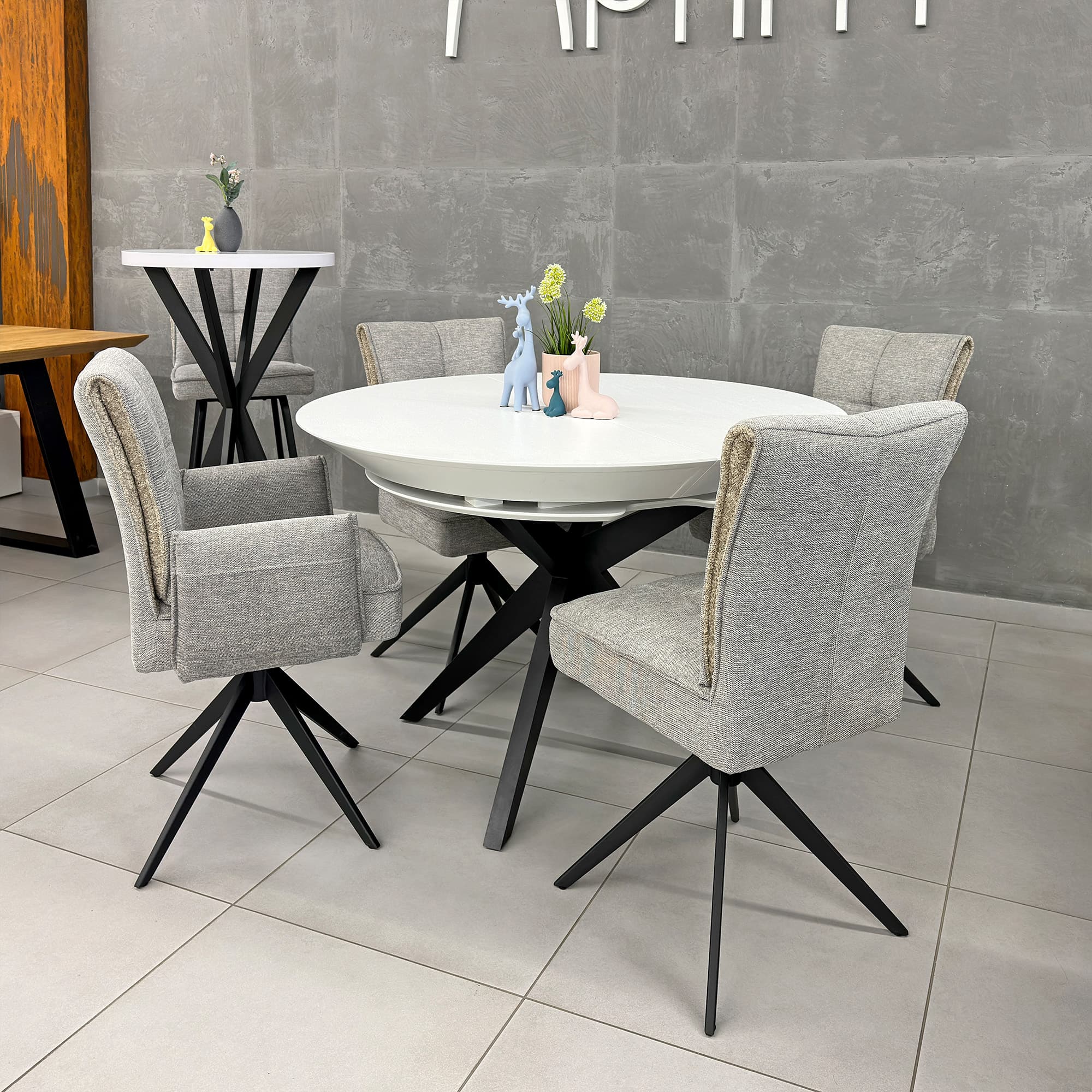Scaun Lorenz Arm Grey