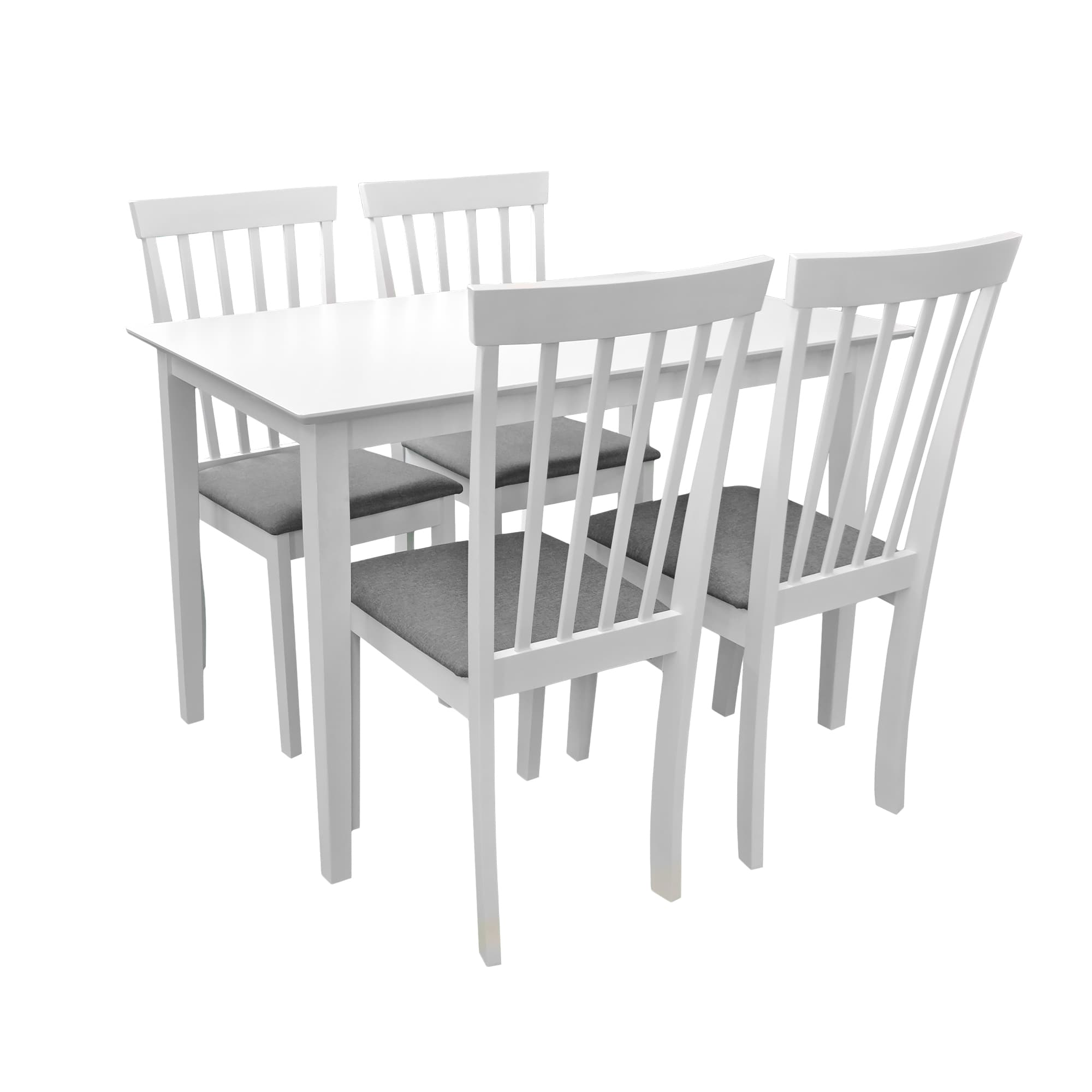 SET Masă HOUSTON + 4 Scaune HOUSTON White