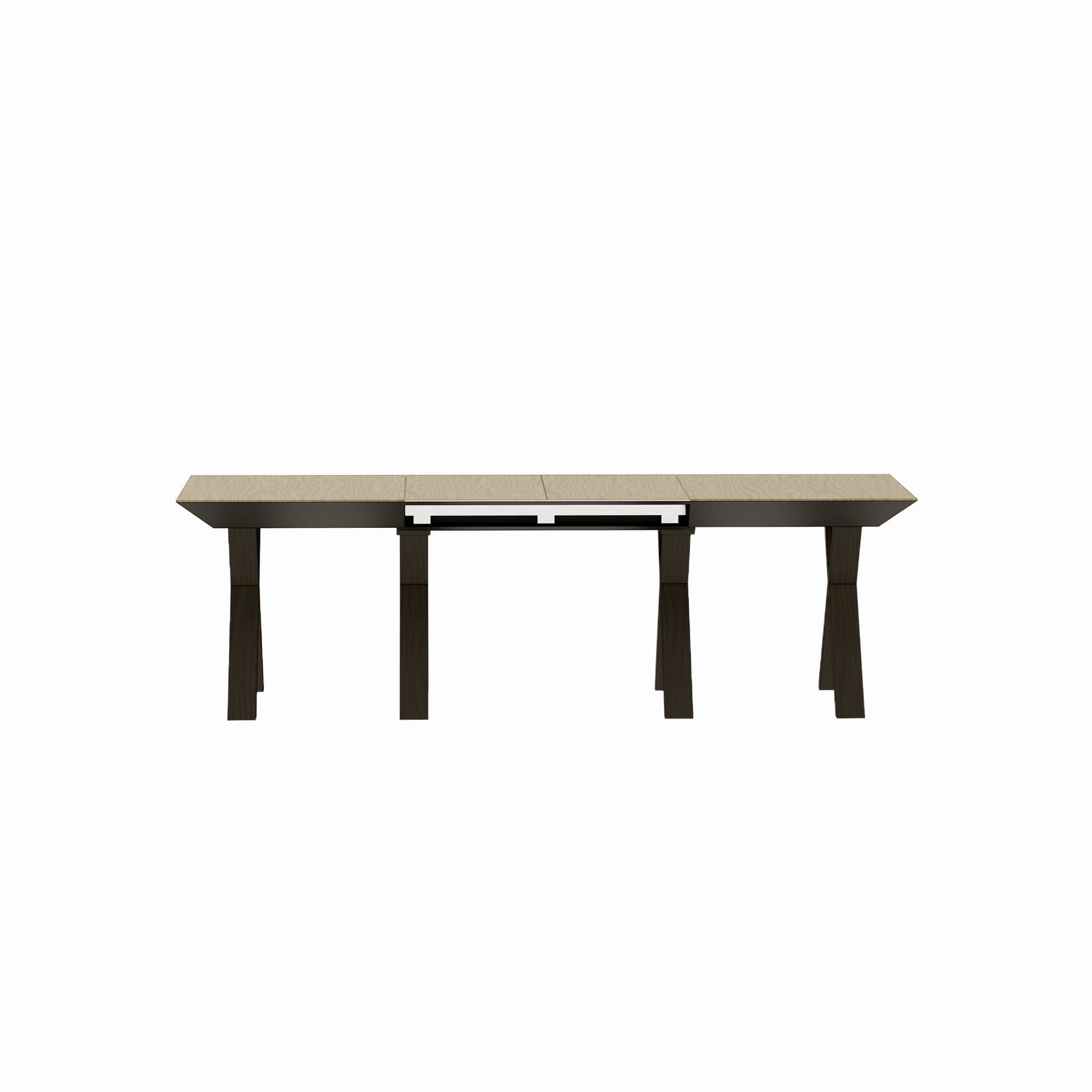 Masă Extensibilă Madrid Natural Wood+Black Legs