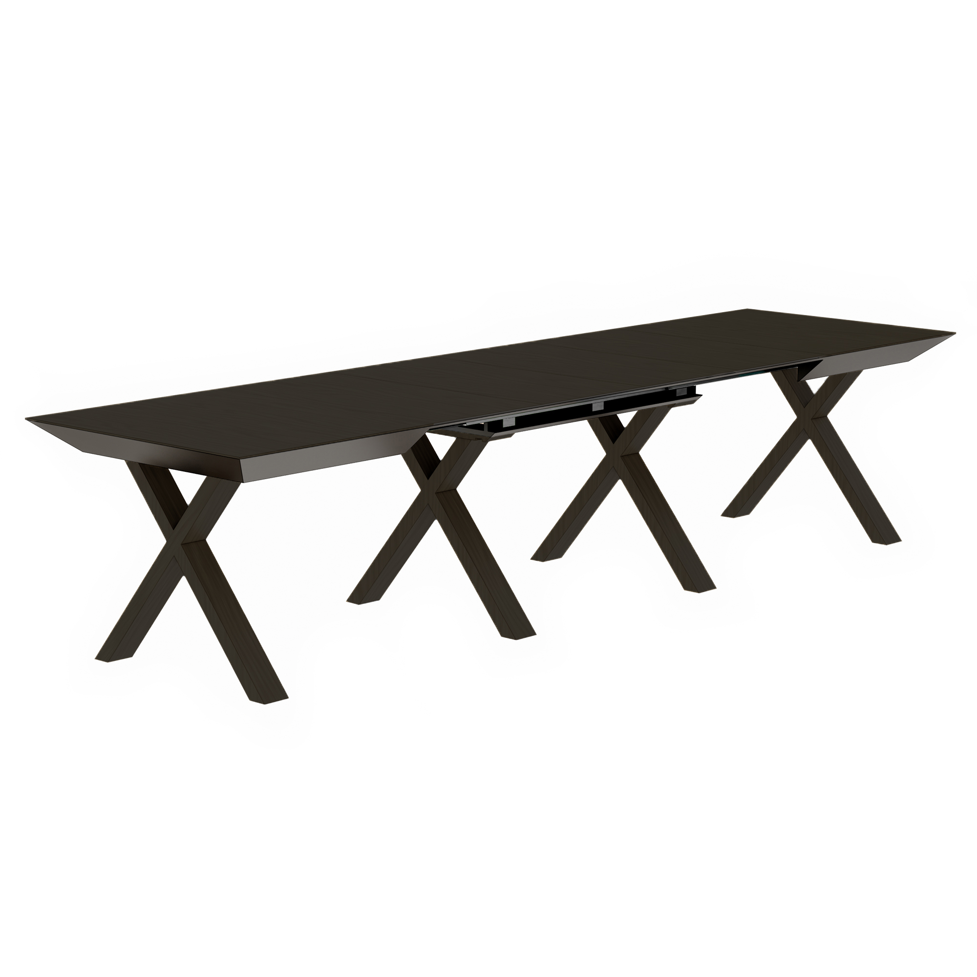 Masă Extensibilă Madrid Black Top+Black Legs