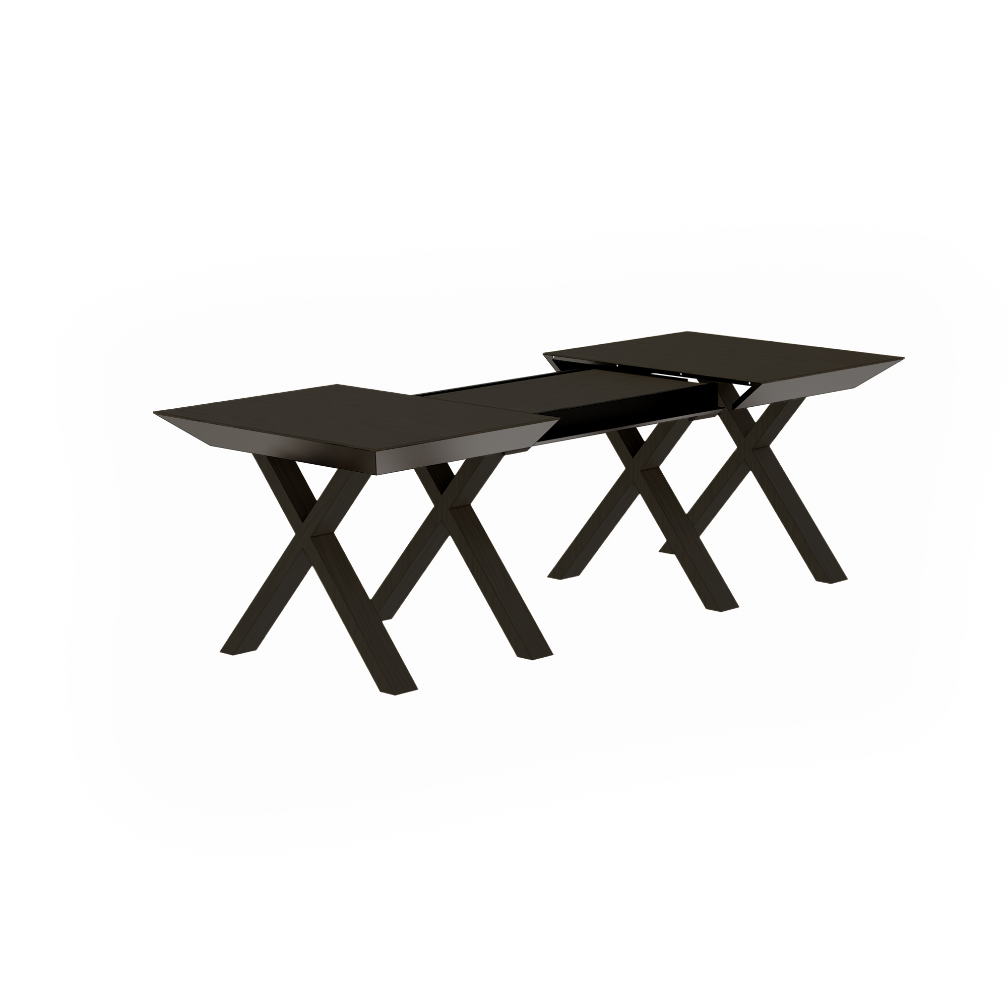 Masă Extensibilă Madrid Black Top+Black Legs