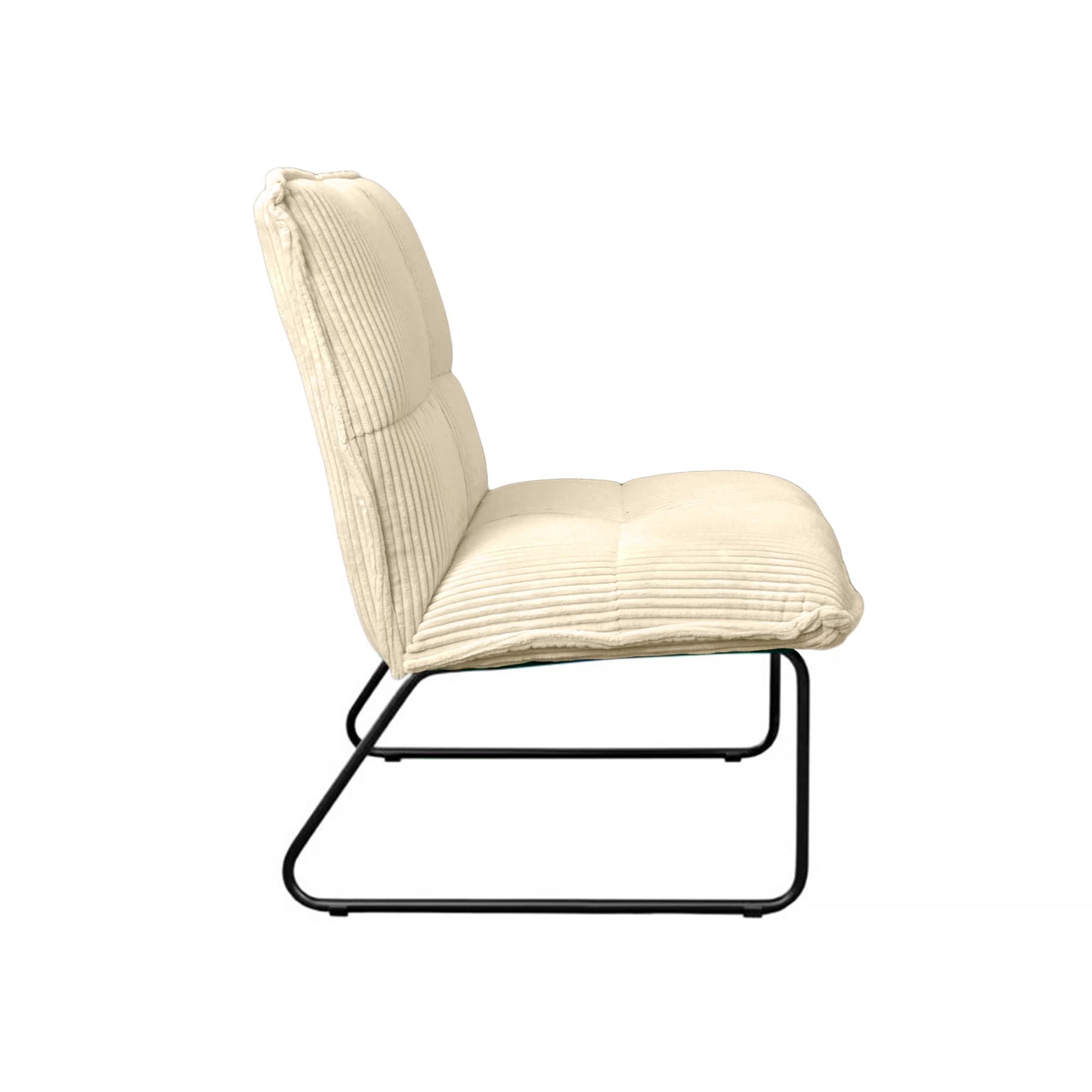Fotoliu BRONX White Velvet