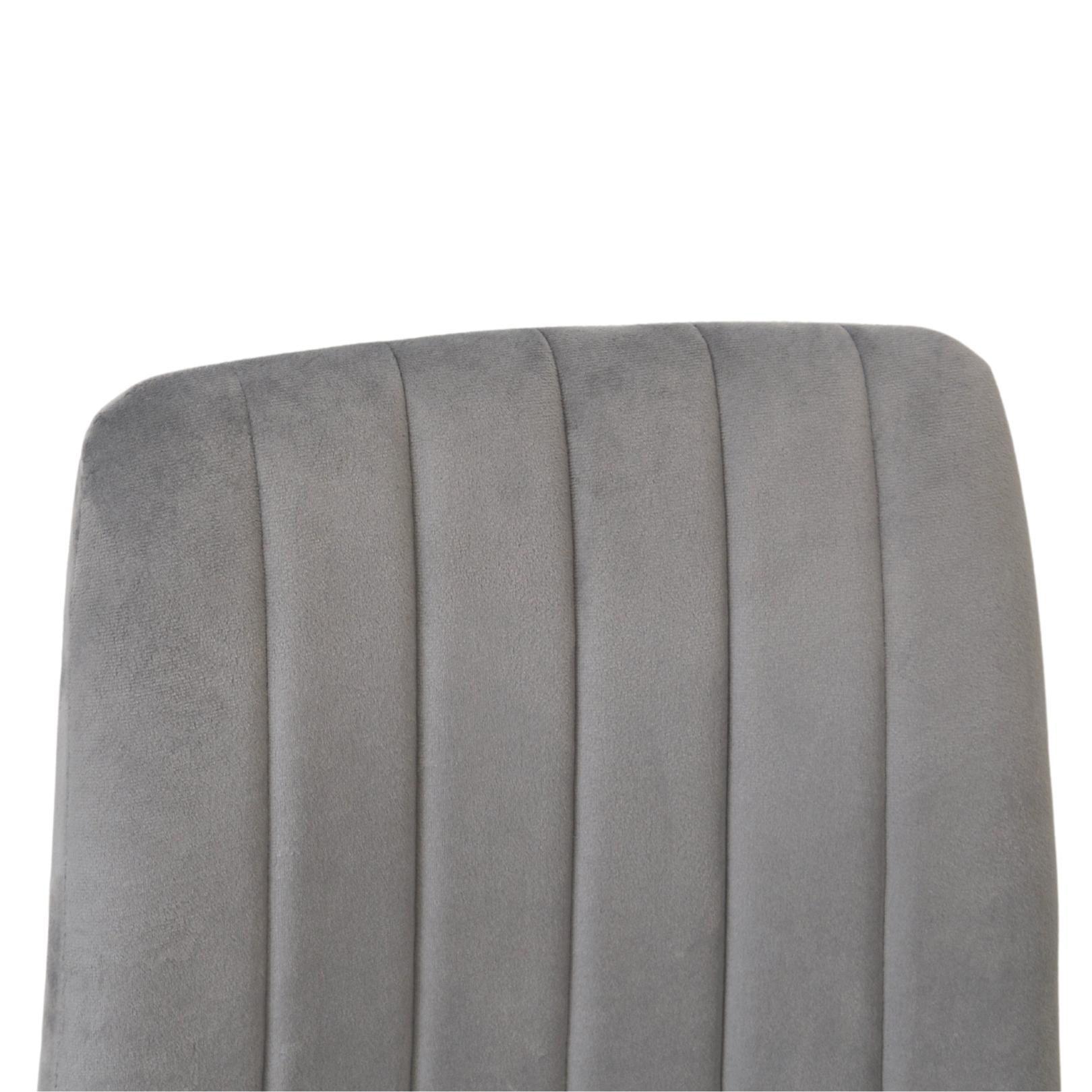 Scaun DC-90P N20 Catifea Dark Grey+White Legs